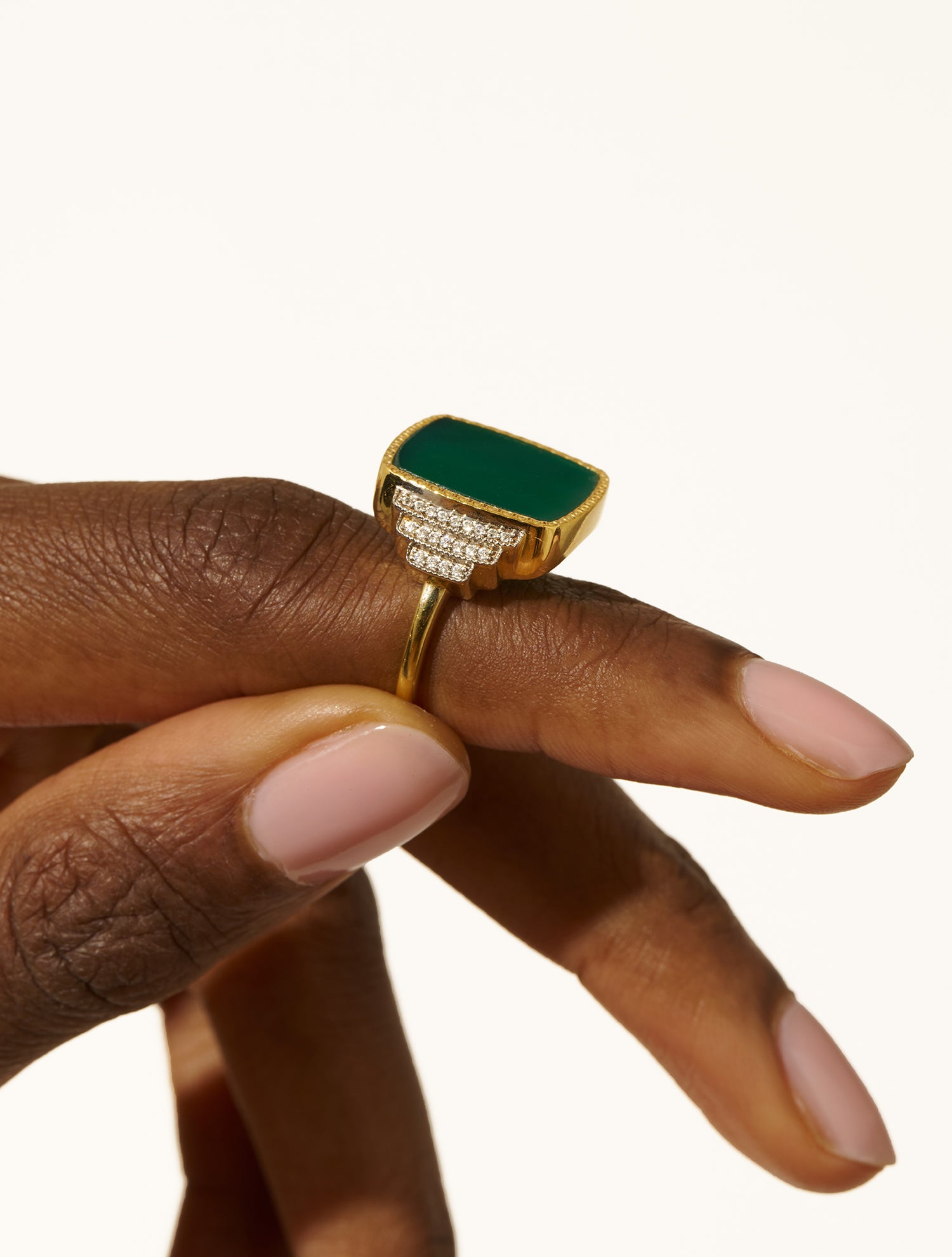 Bague Kara - Onyx Vert