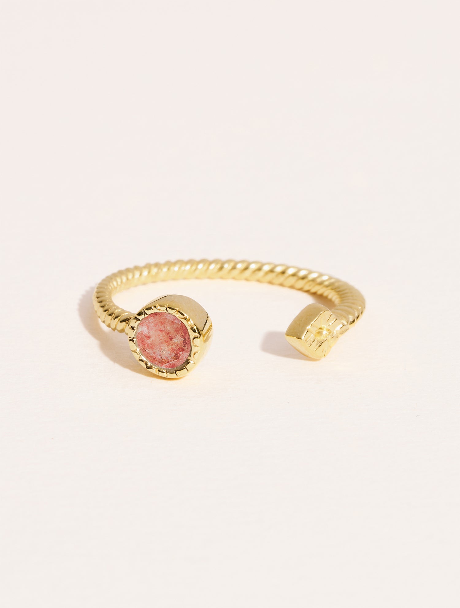 Bague Livy - Quartz Fraise