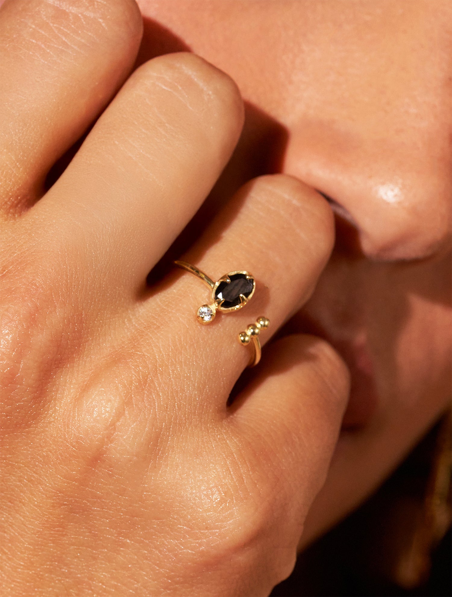 Bague Mani - Onyx Texturé