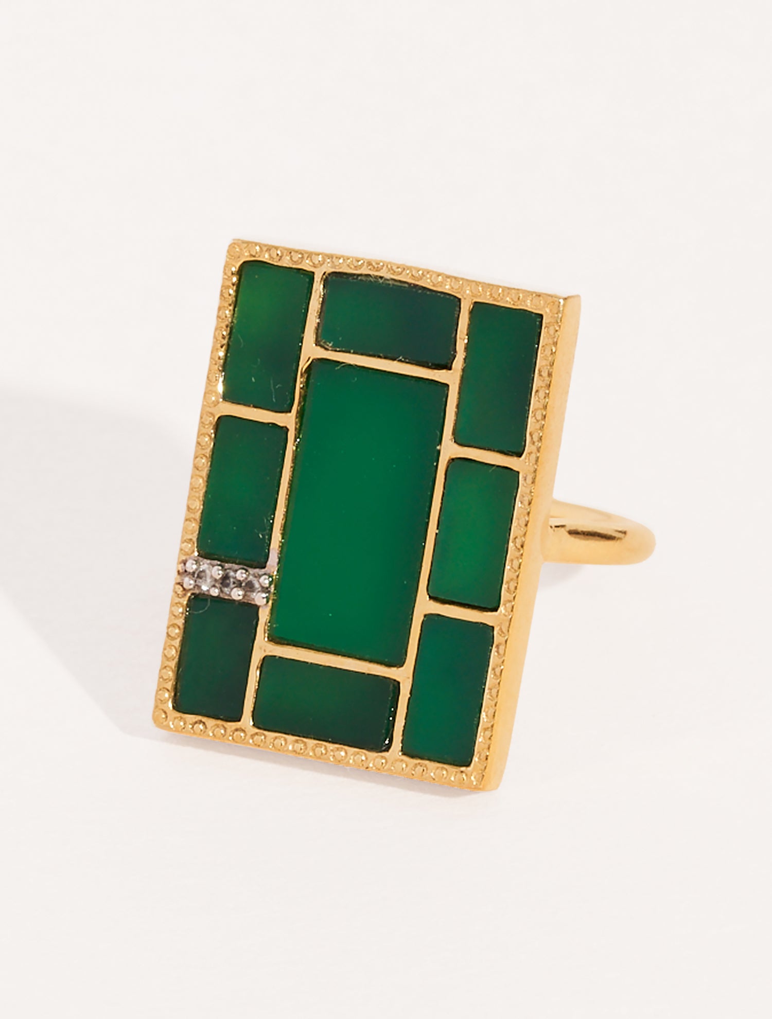 Bague Mara - Onyx Vert