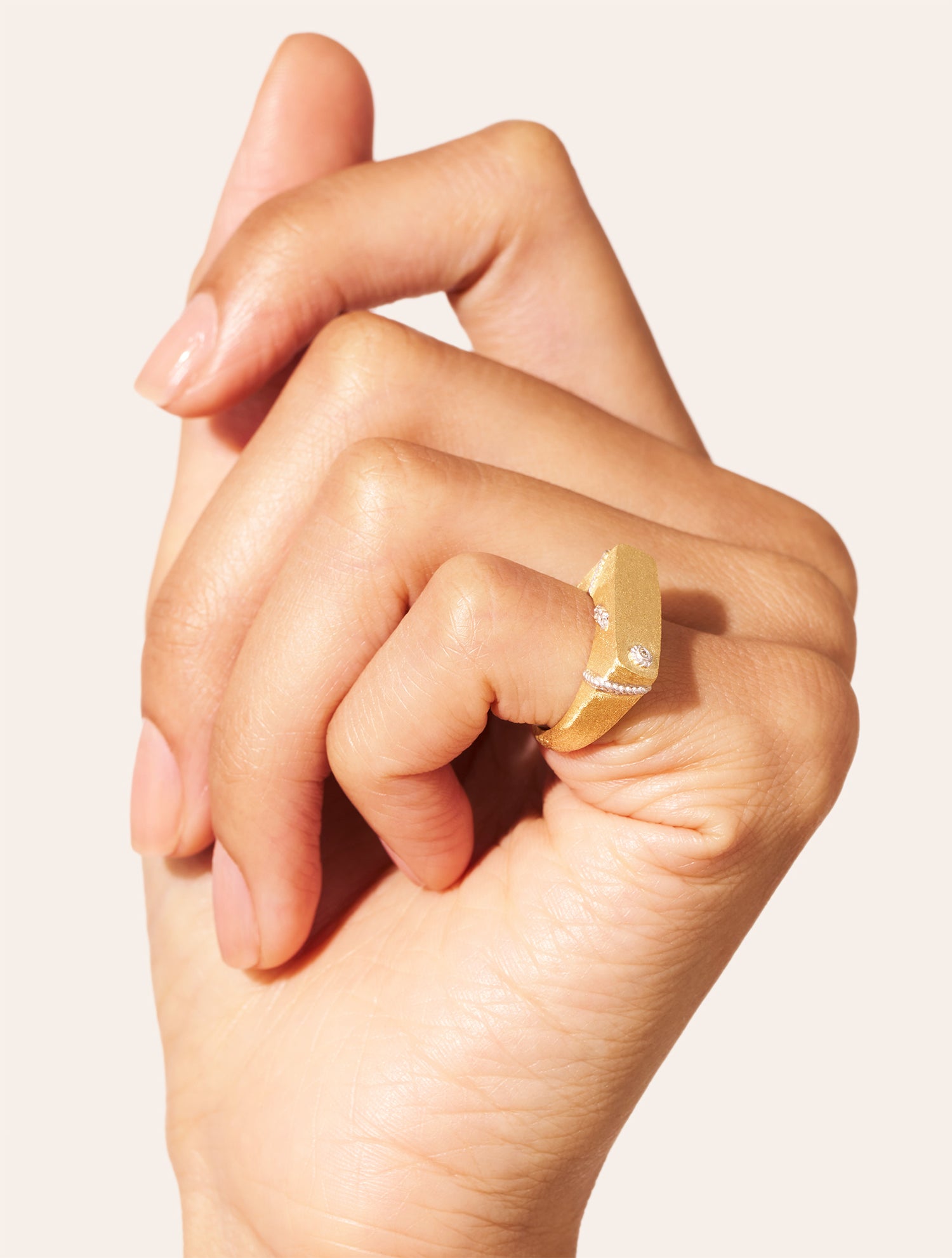 Bague Minuit - Chevalière