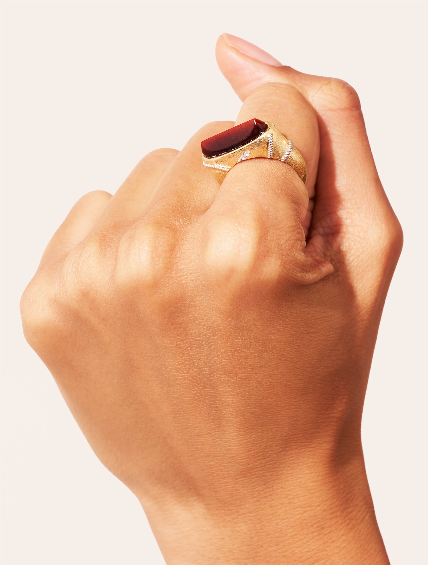 Bague Minuit - Oeil de Tigre