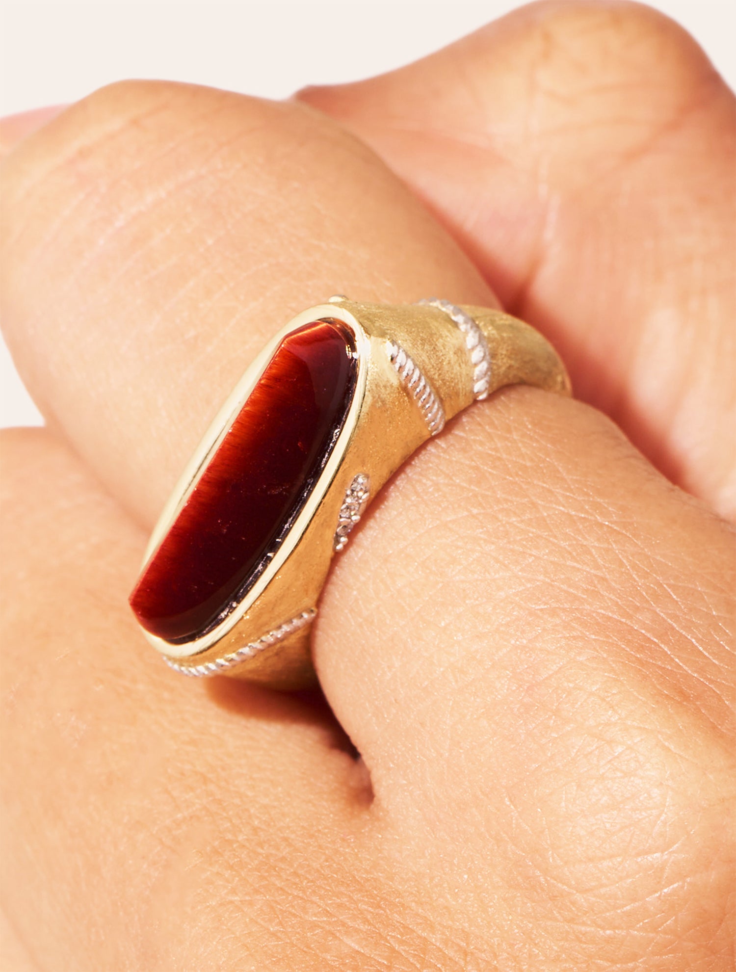 Bague Minuit - Oeil de Tigre