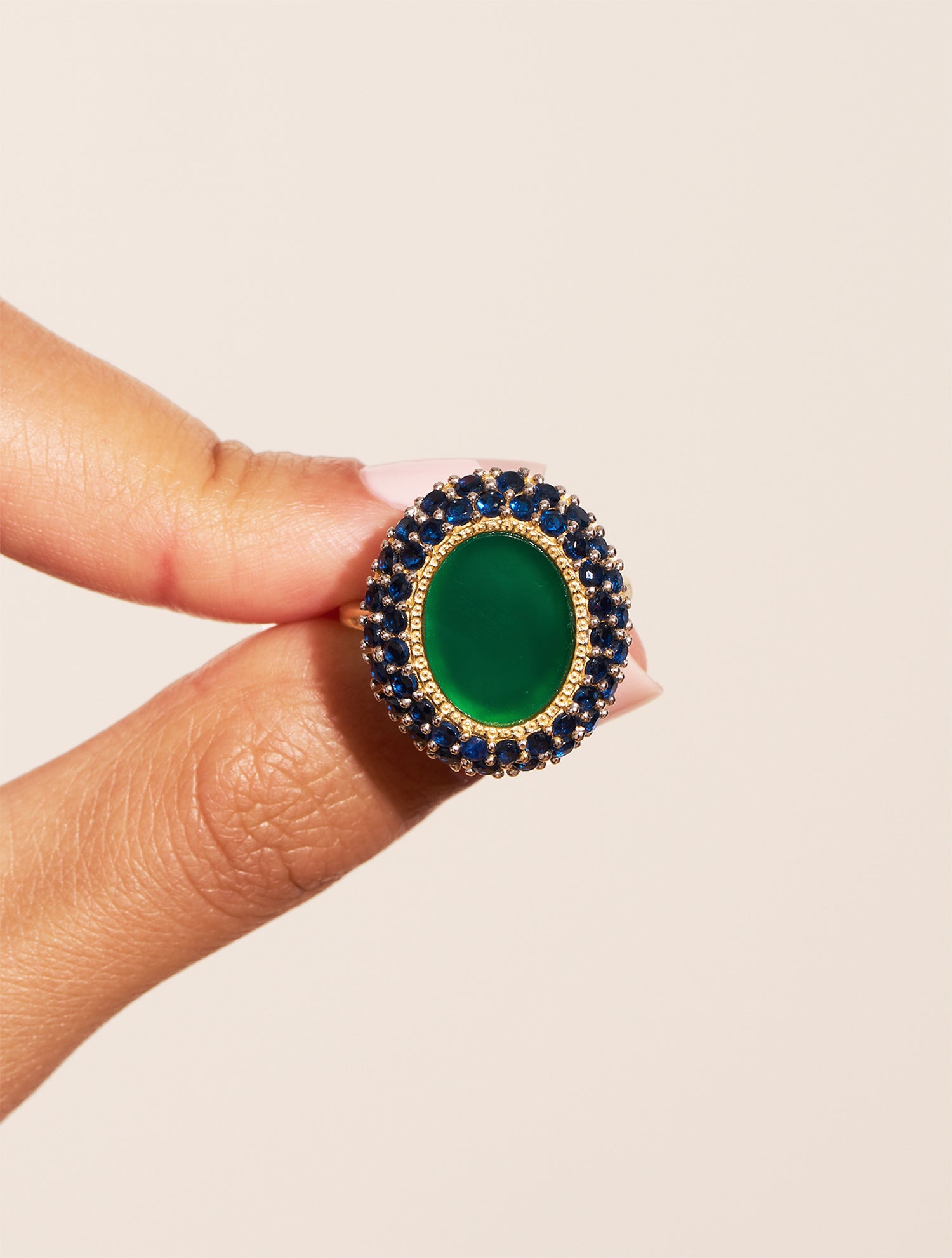 Mirage Ring - Green Onyx