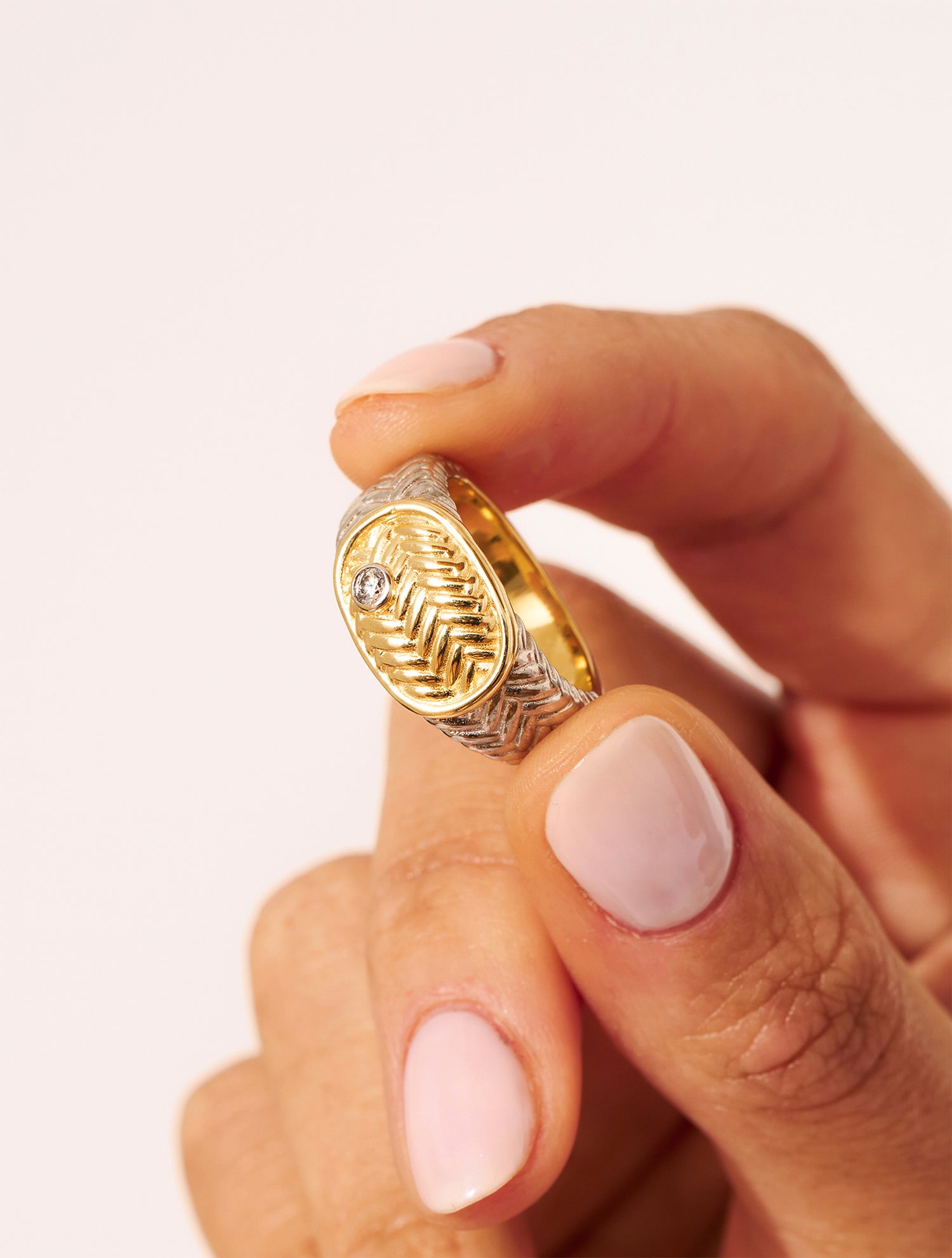 Paradox ring - Gold and silver