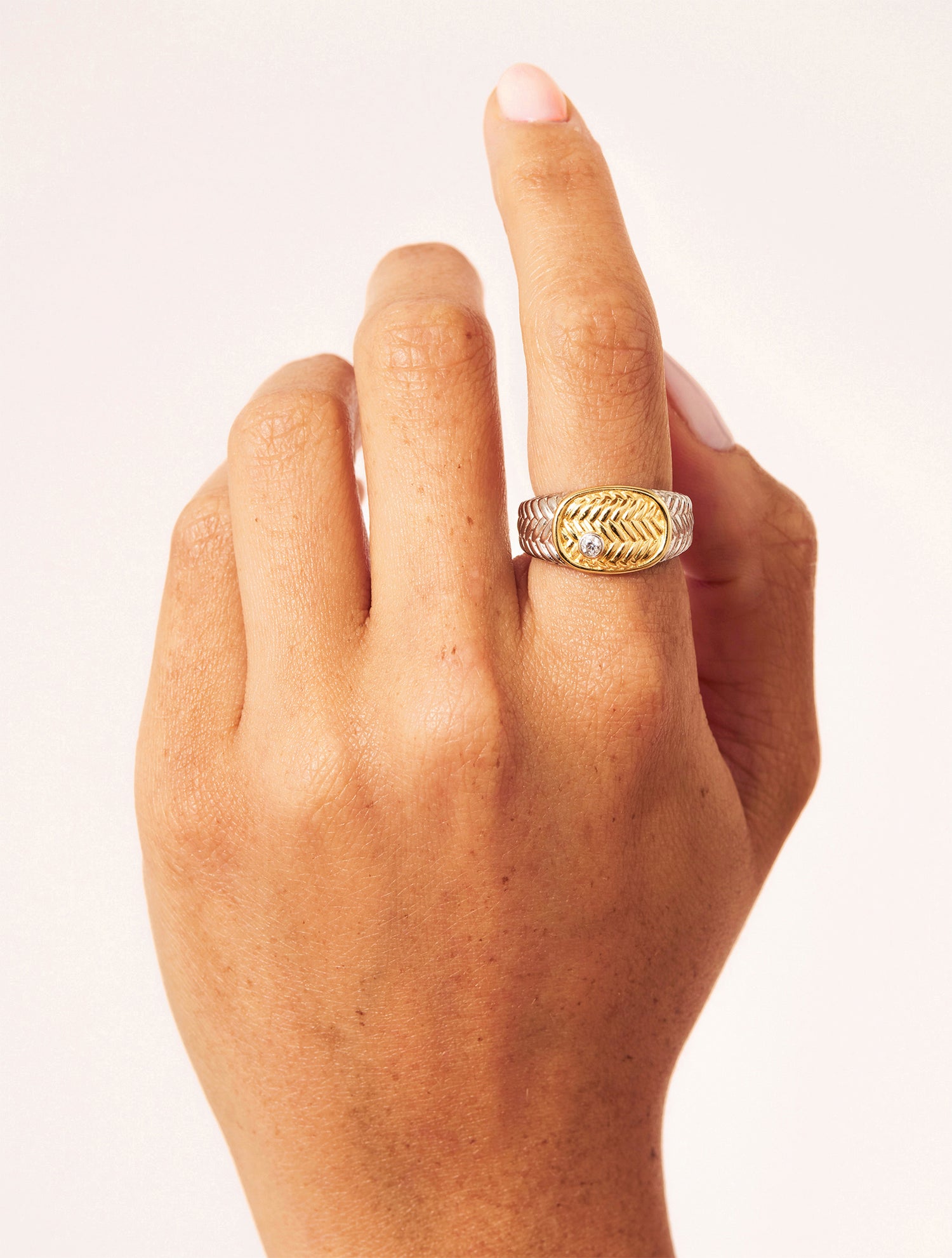 Paradox ring - Gold and silver