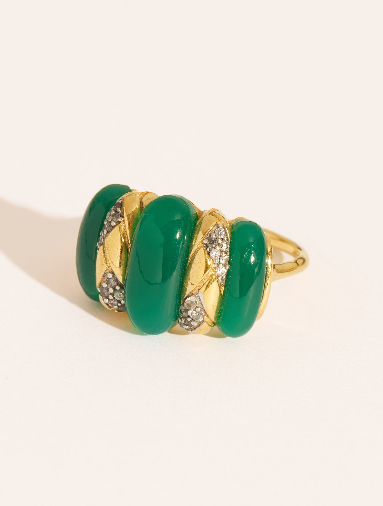 Bague Oro - Onyx Vert