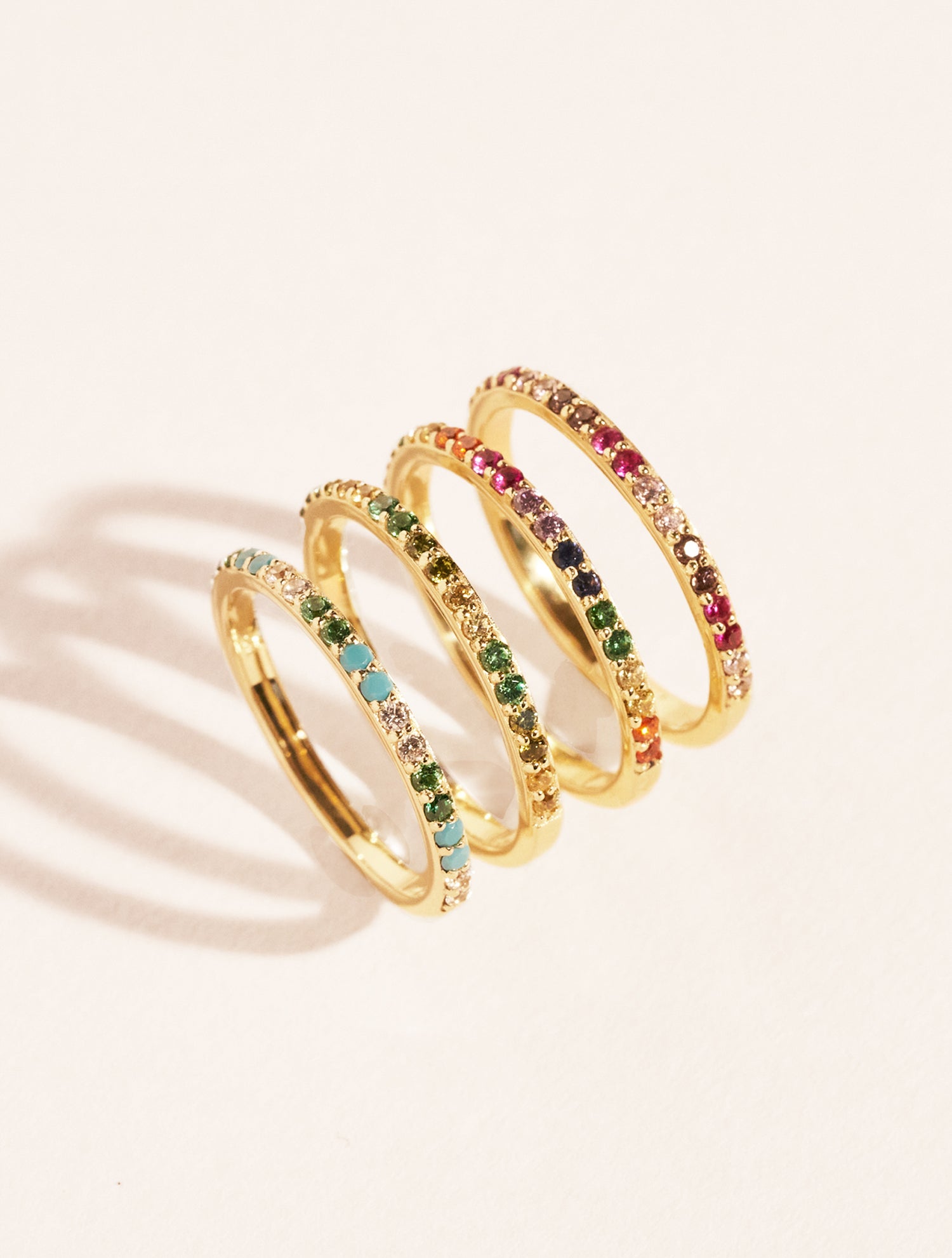 Bague Rheya - Zircons noirs