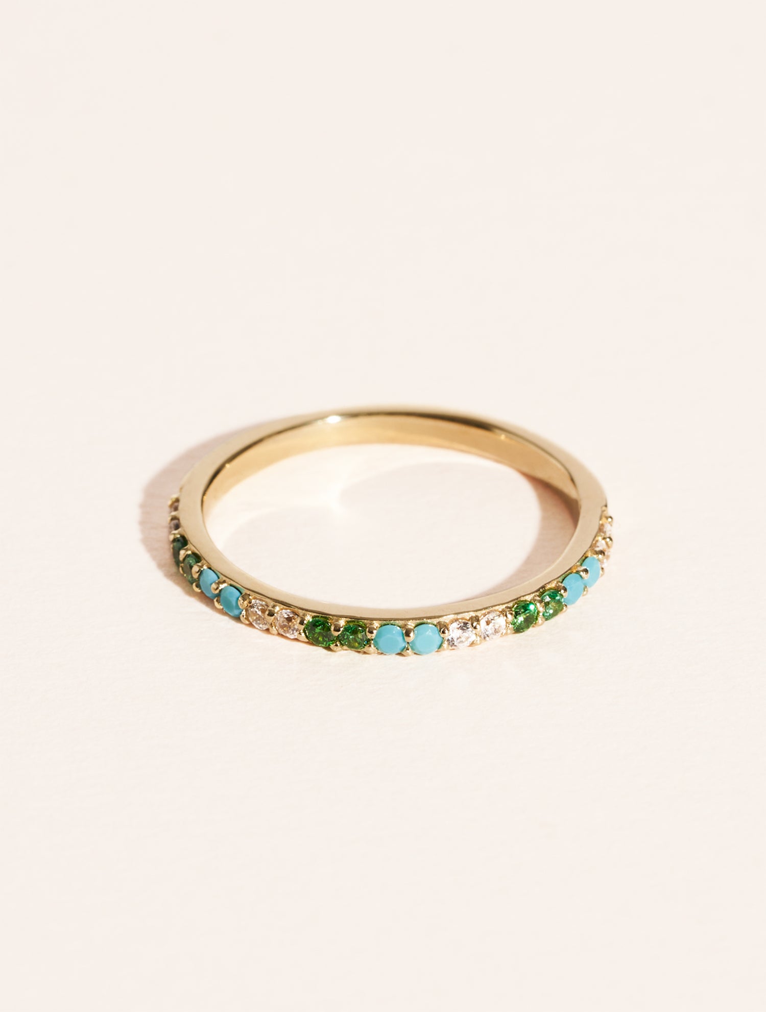 Bague Rheya - Zircons Turquoises