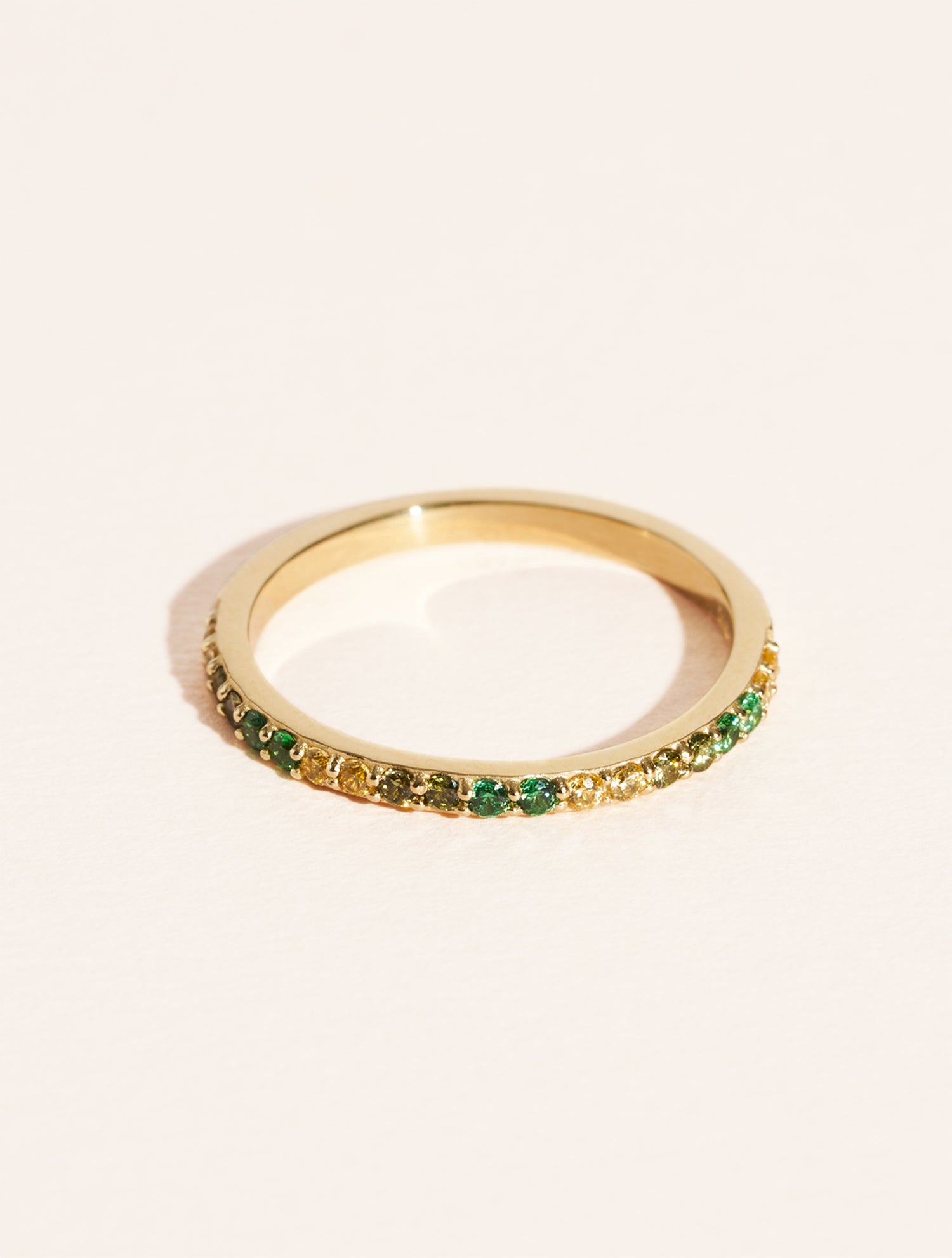 Bague Rheya - Zircons verts