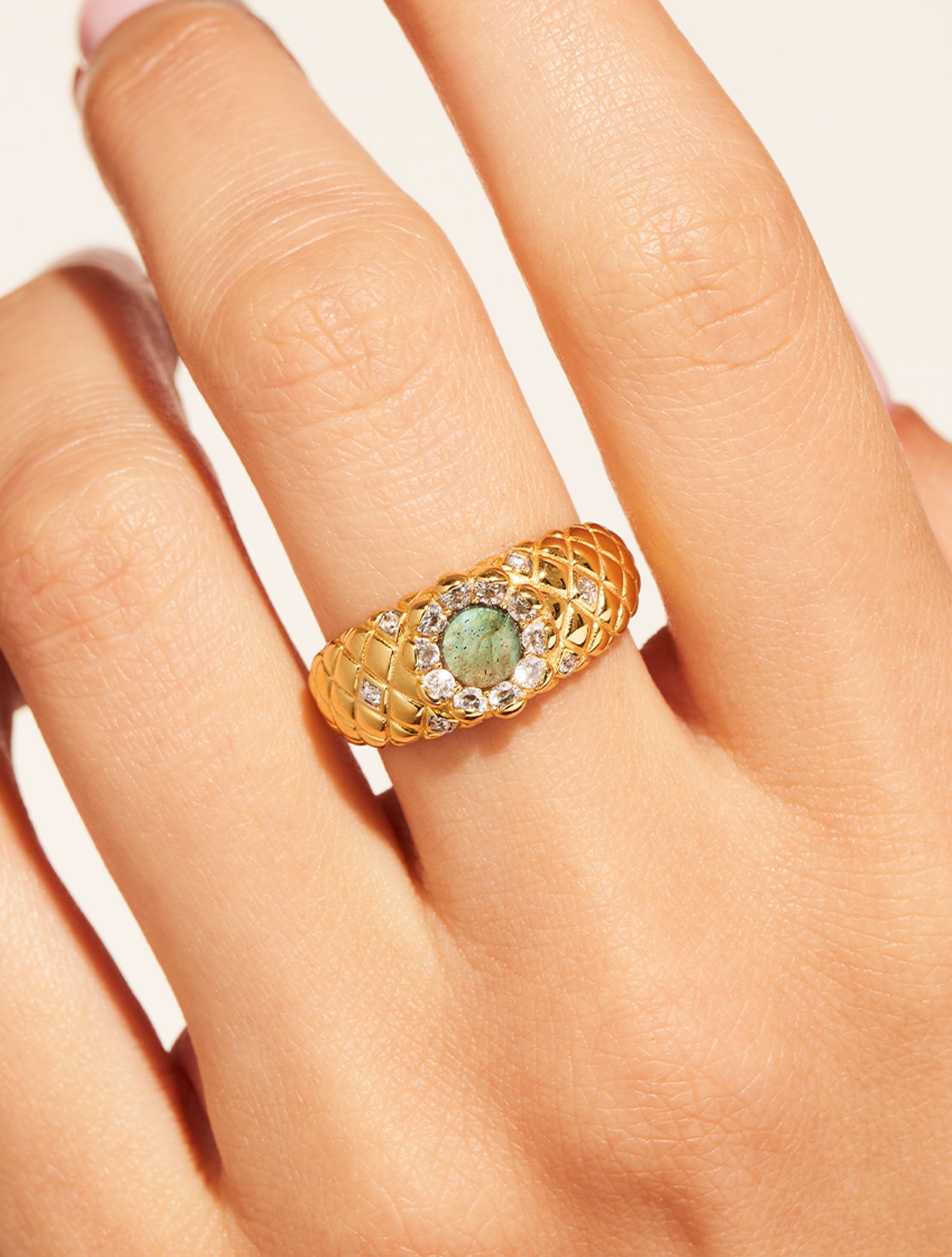 Bague Rive D'or - Labradorite