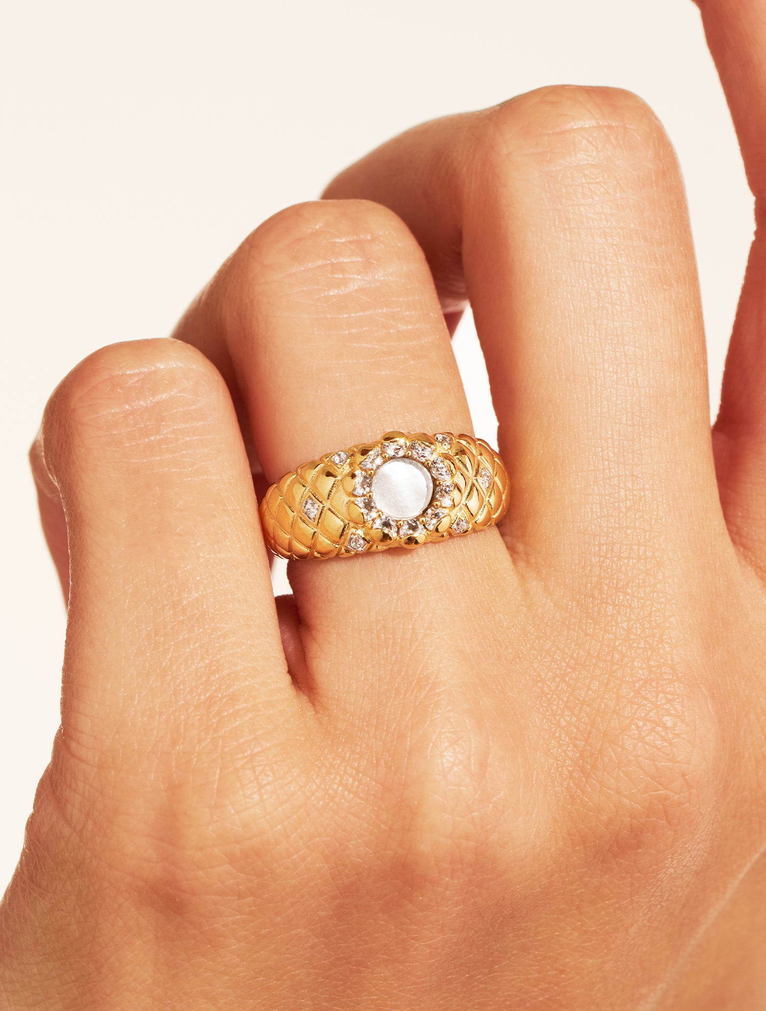 Bague Rive D'or - Nacre
