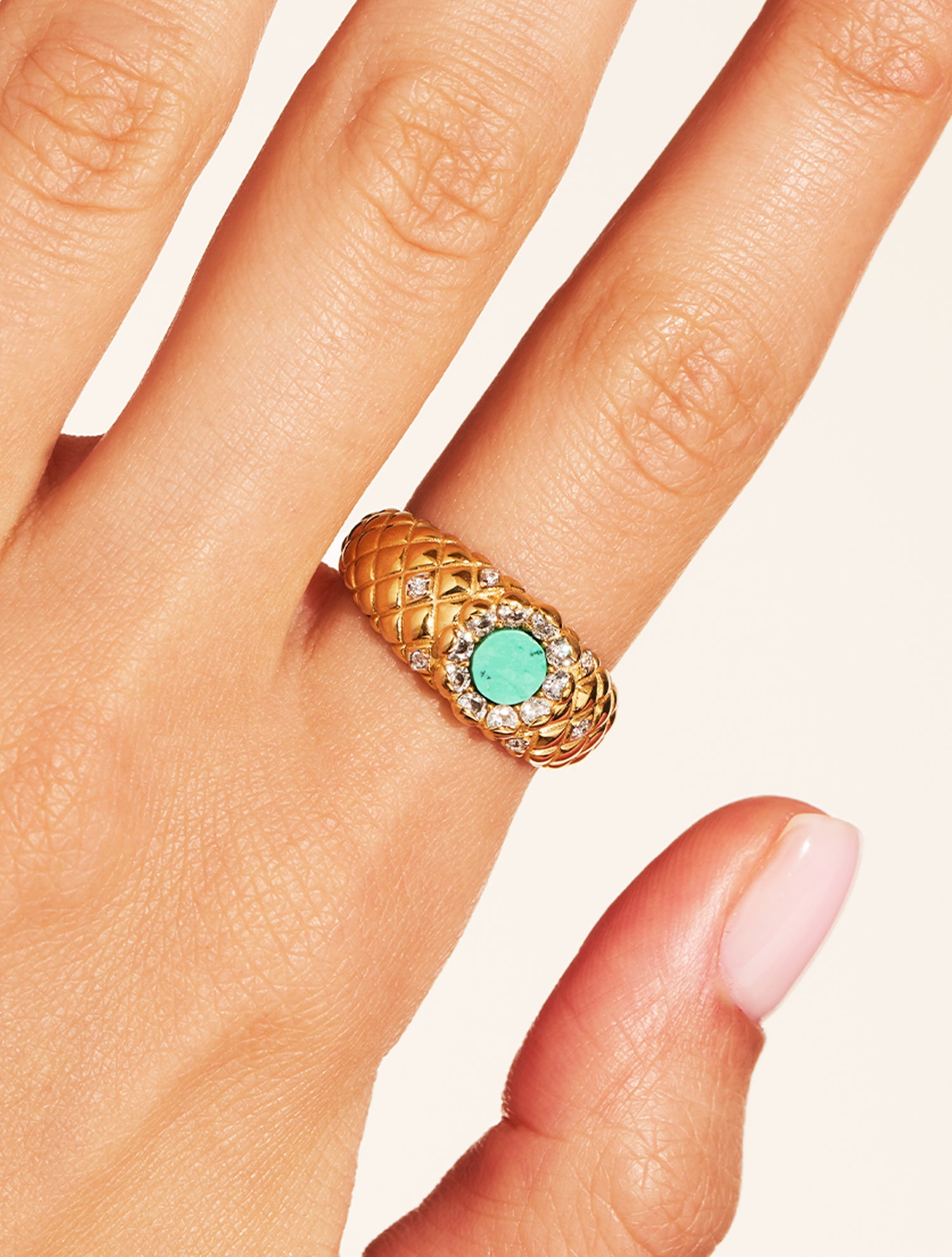 Bague Rive D'or - Turquoise