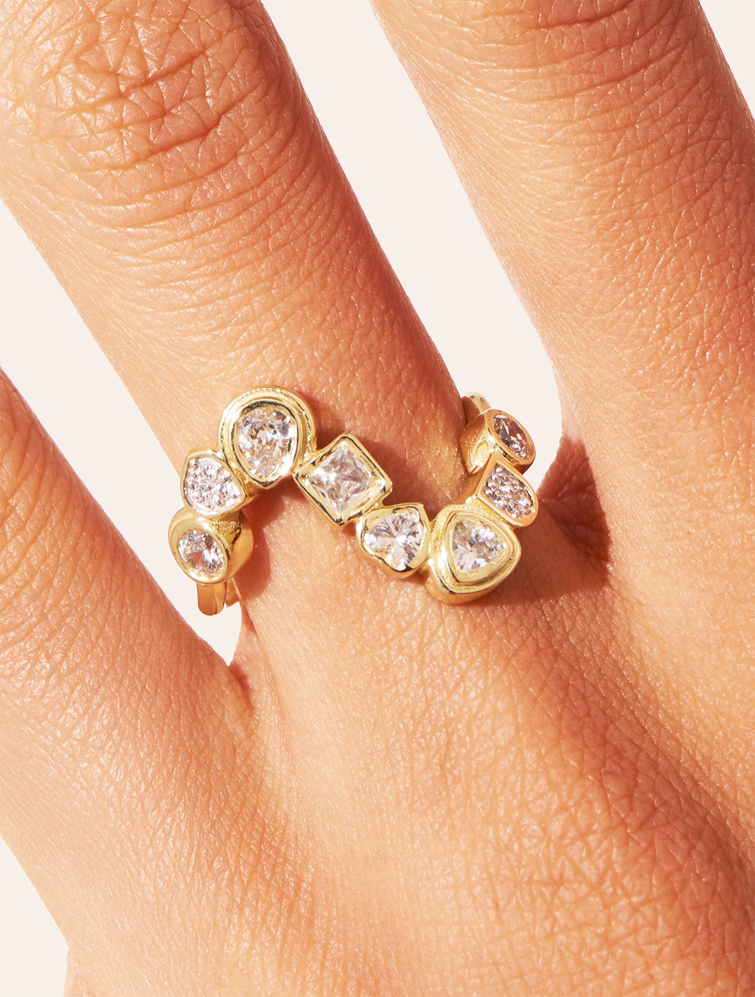 Bague Rivière - Zircons blanc