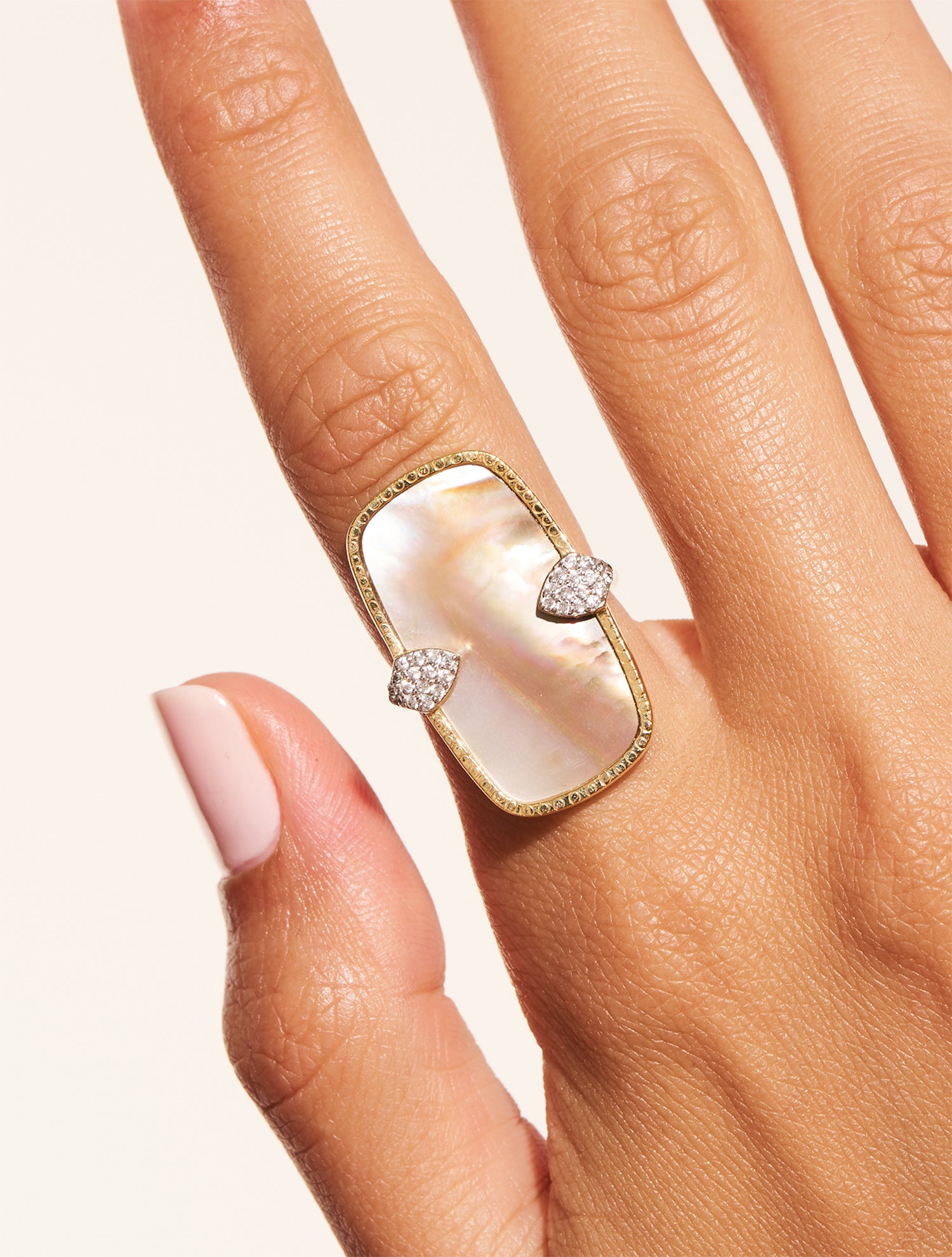 Sangha Ring - Pink Mother-of-Pearl