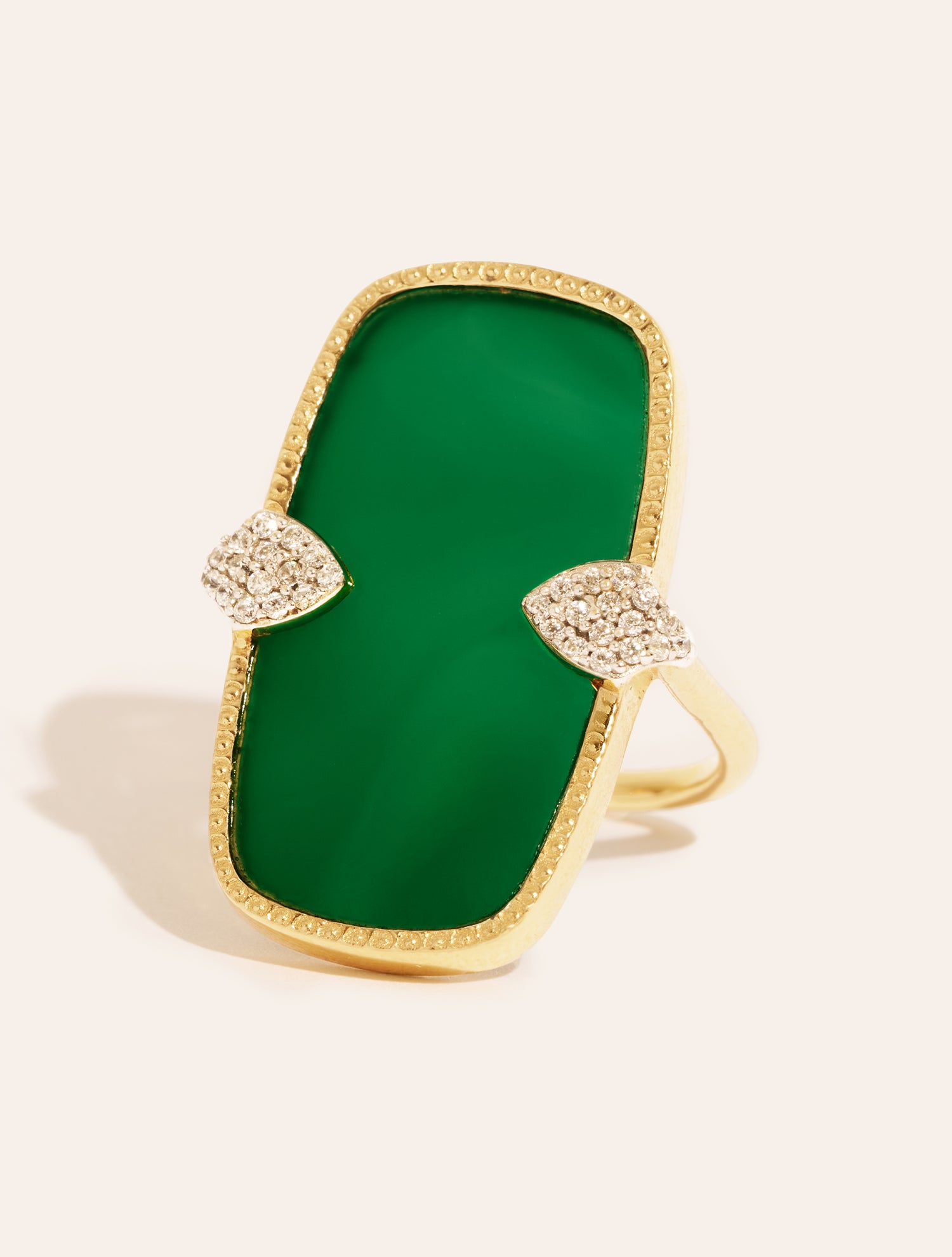 Bague Sangha - Onyx Vert