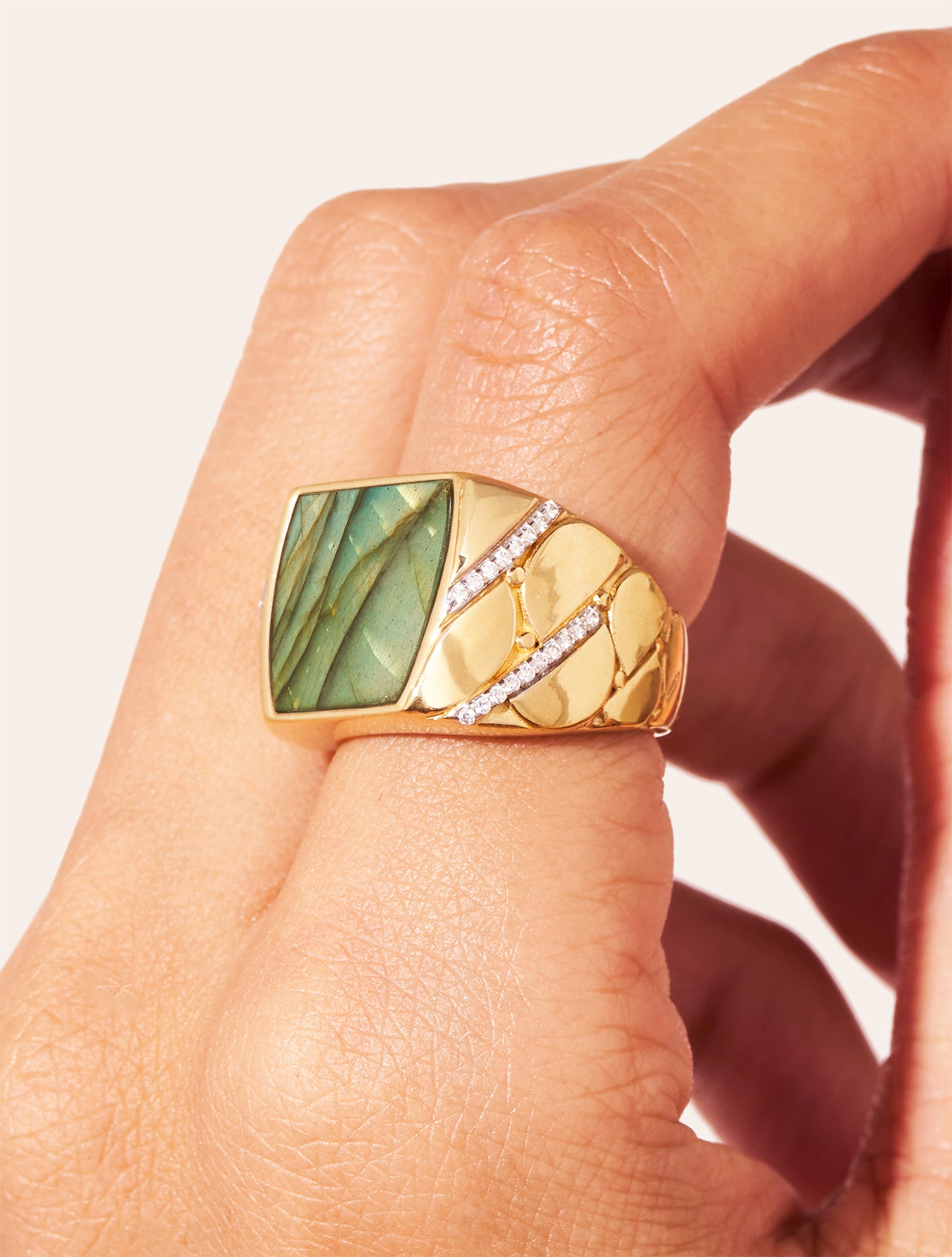 Bague Seema - Labradorite