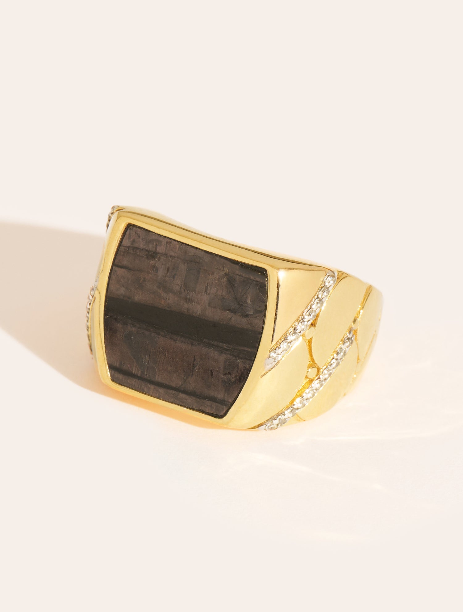 Bague Seema - Onyx Texturé