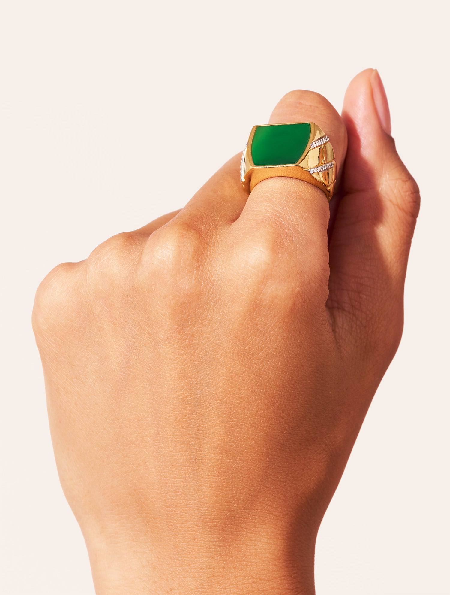 Bague Seema - Onyx Vert