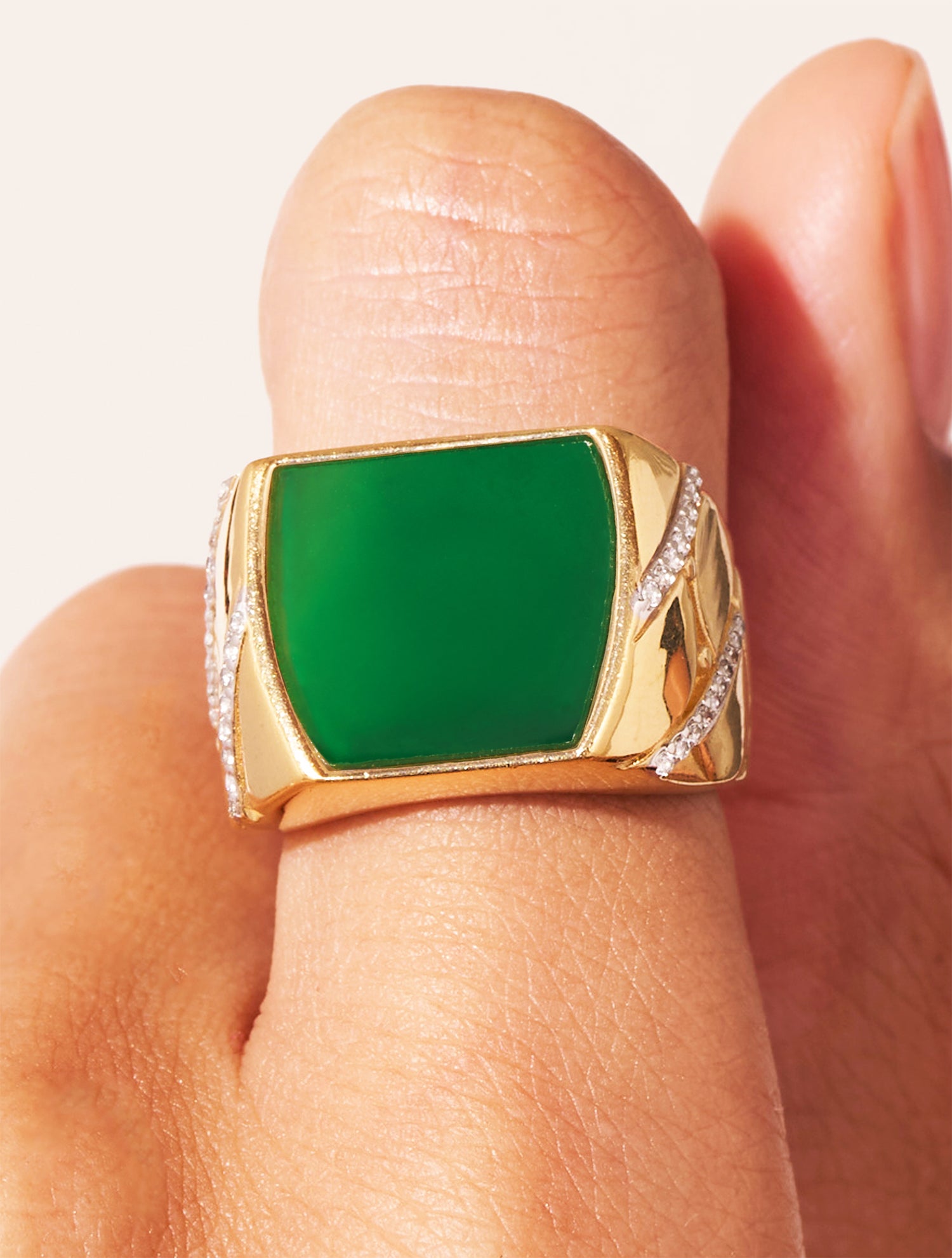 Bague Seema - Onyx Vert