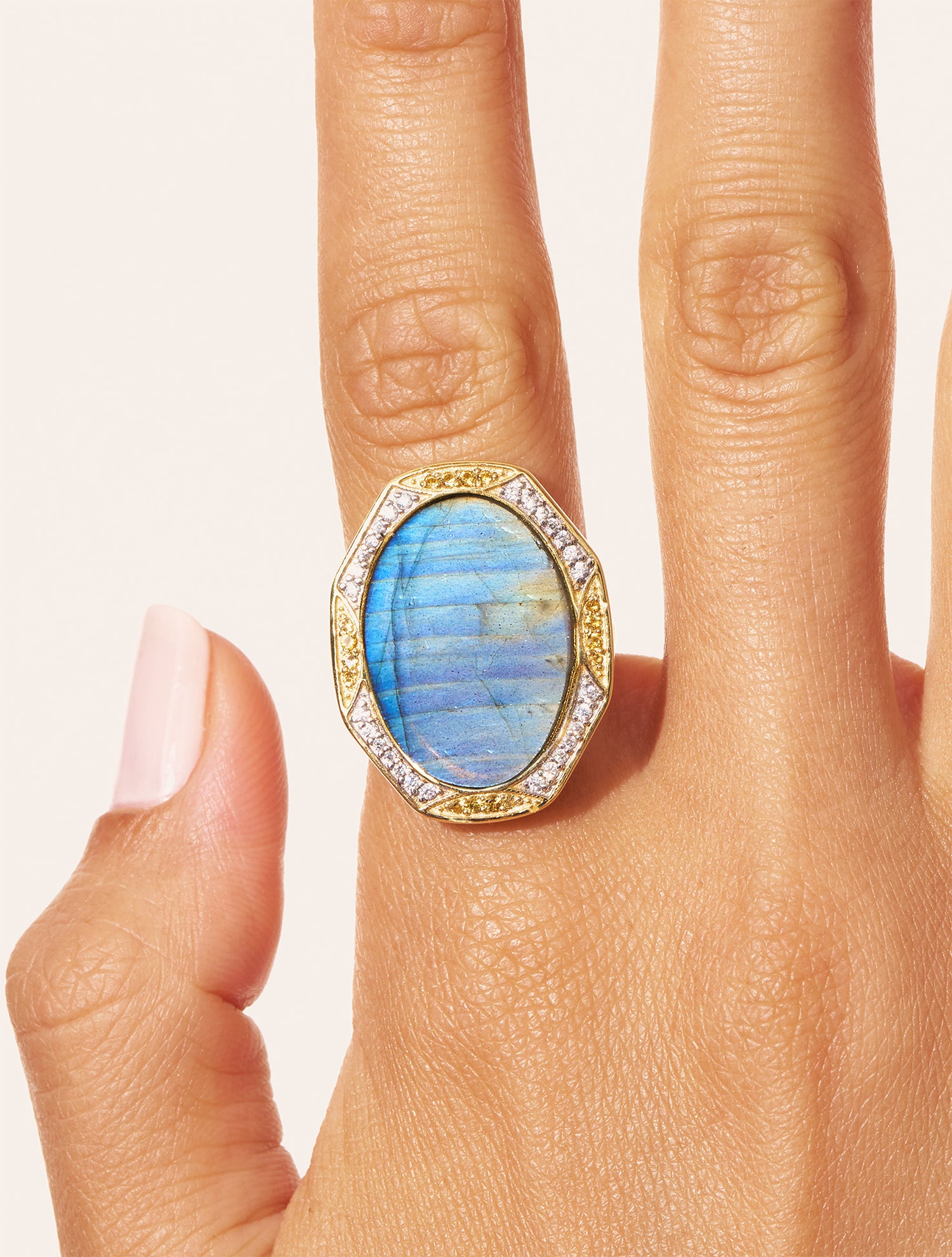 Bague Sinaï - Labradorite