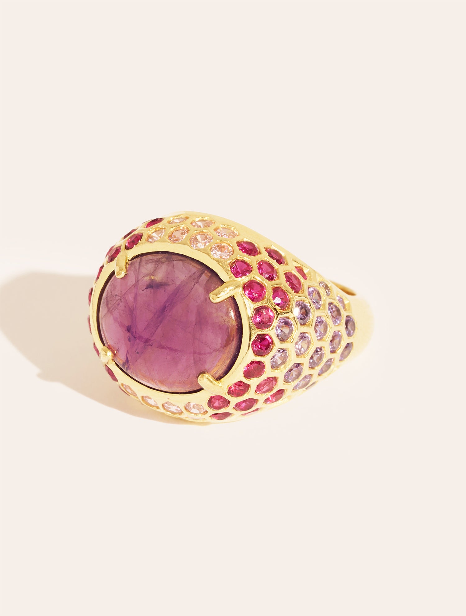 Amethyst Turtle Ring - Soleil sauvage II