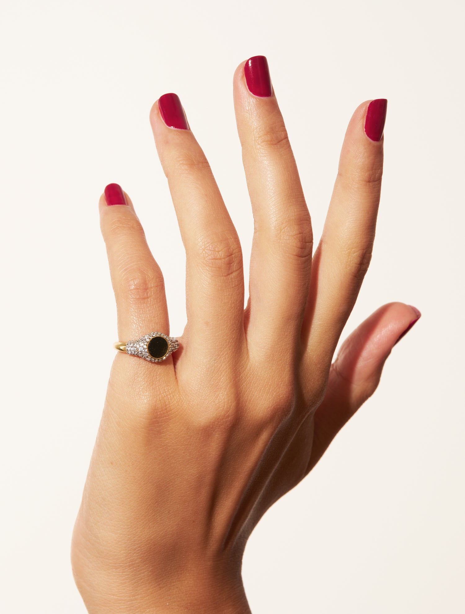 Bague Sunny - Obsidienne dorée