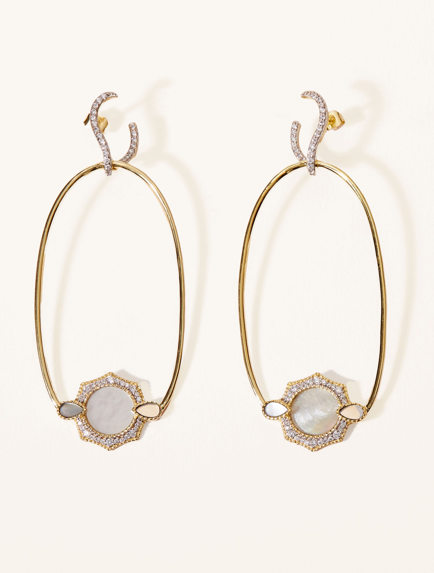 Boucles d'oreilles Janih - Nacre