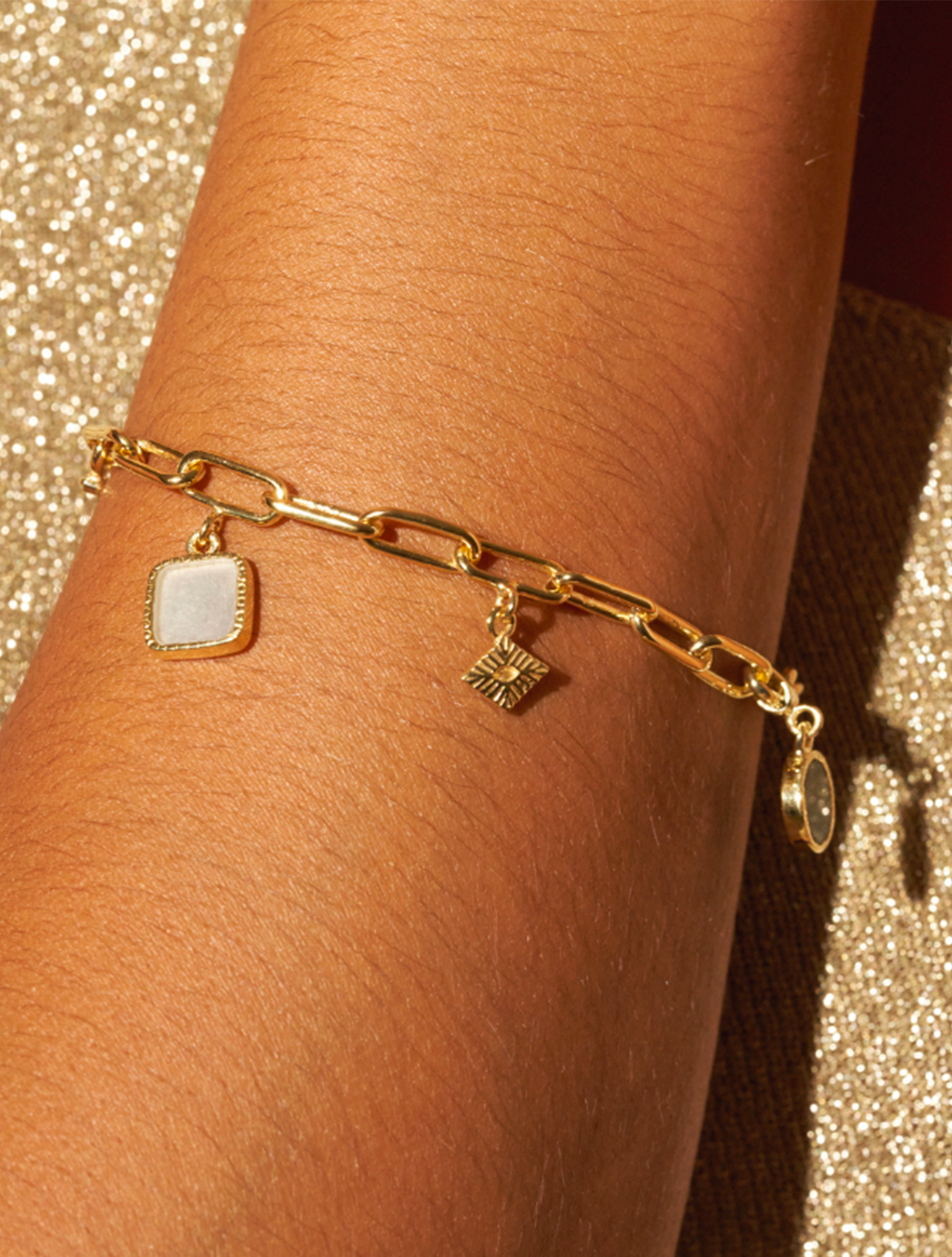 Bracelet Arya - Nacre et Emeraude