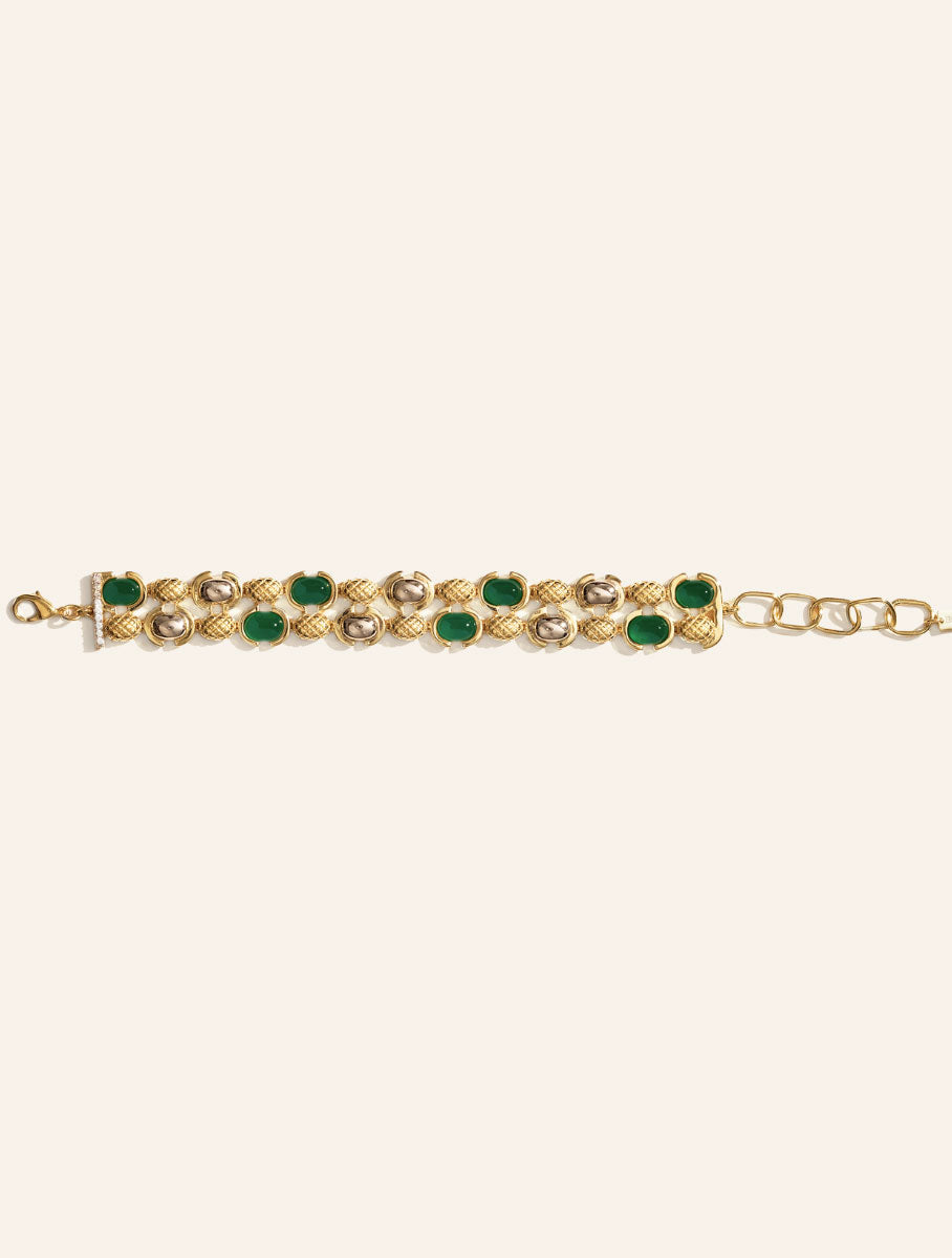 Bracelet Amara - Onyx Vert