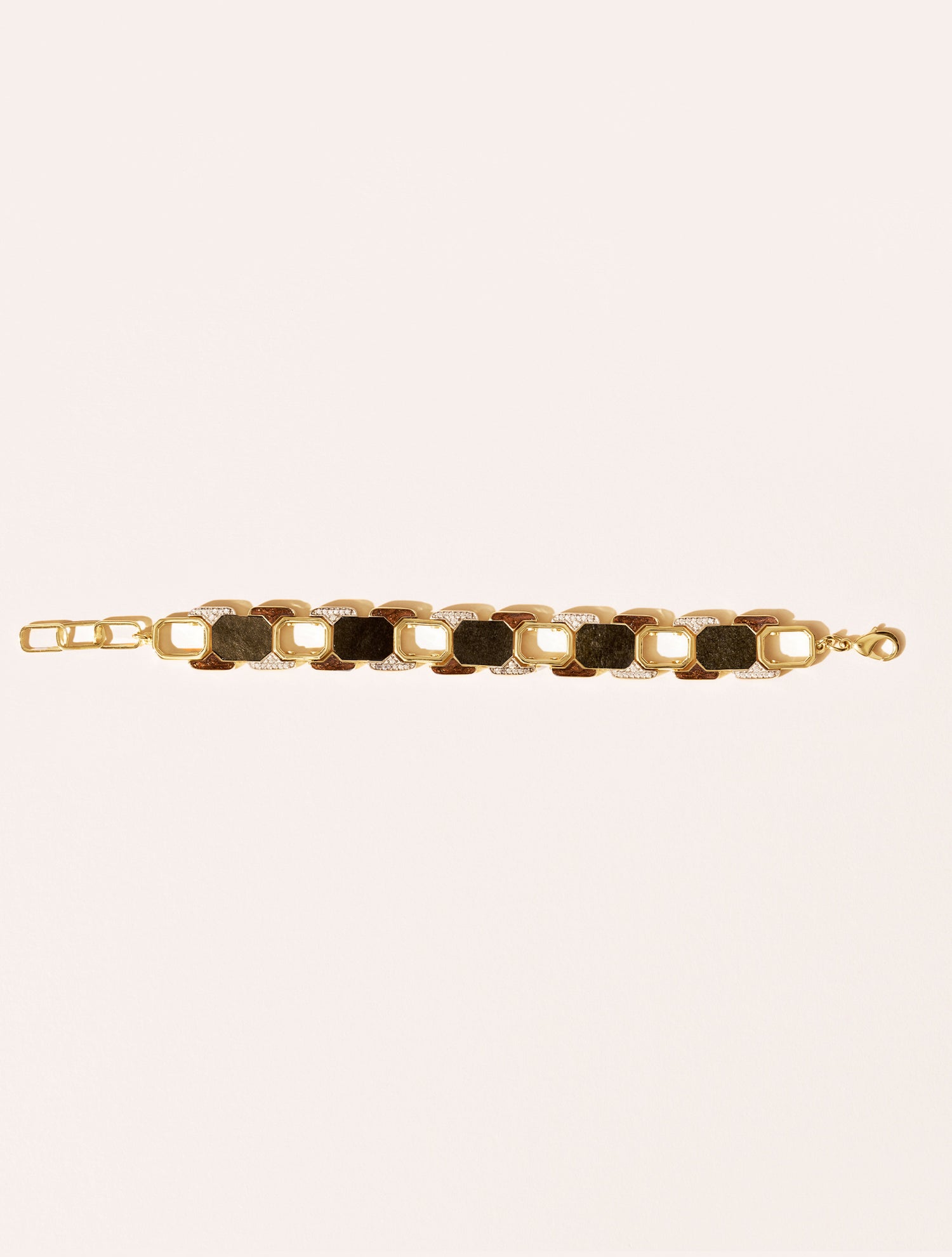 Bracelet Berry - Obsidienne Dorée