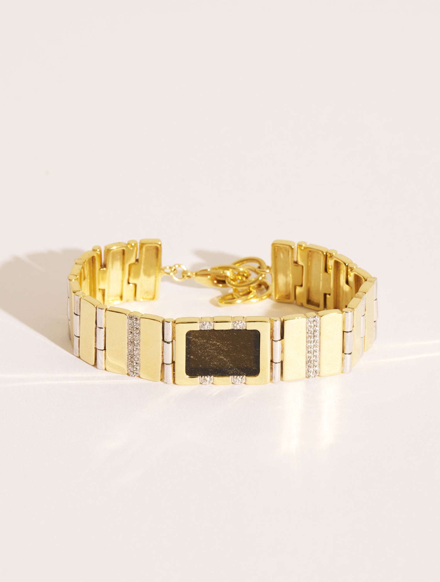 Bracelet Bianca - Obsidienne dorée