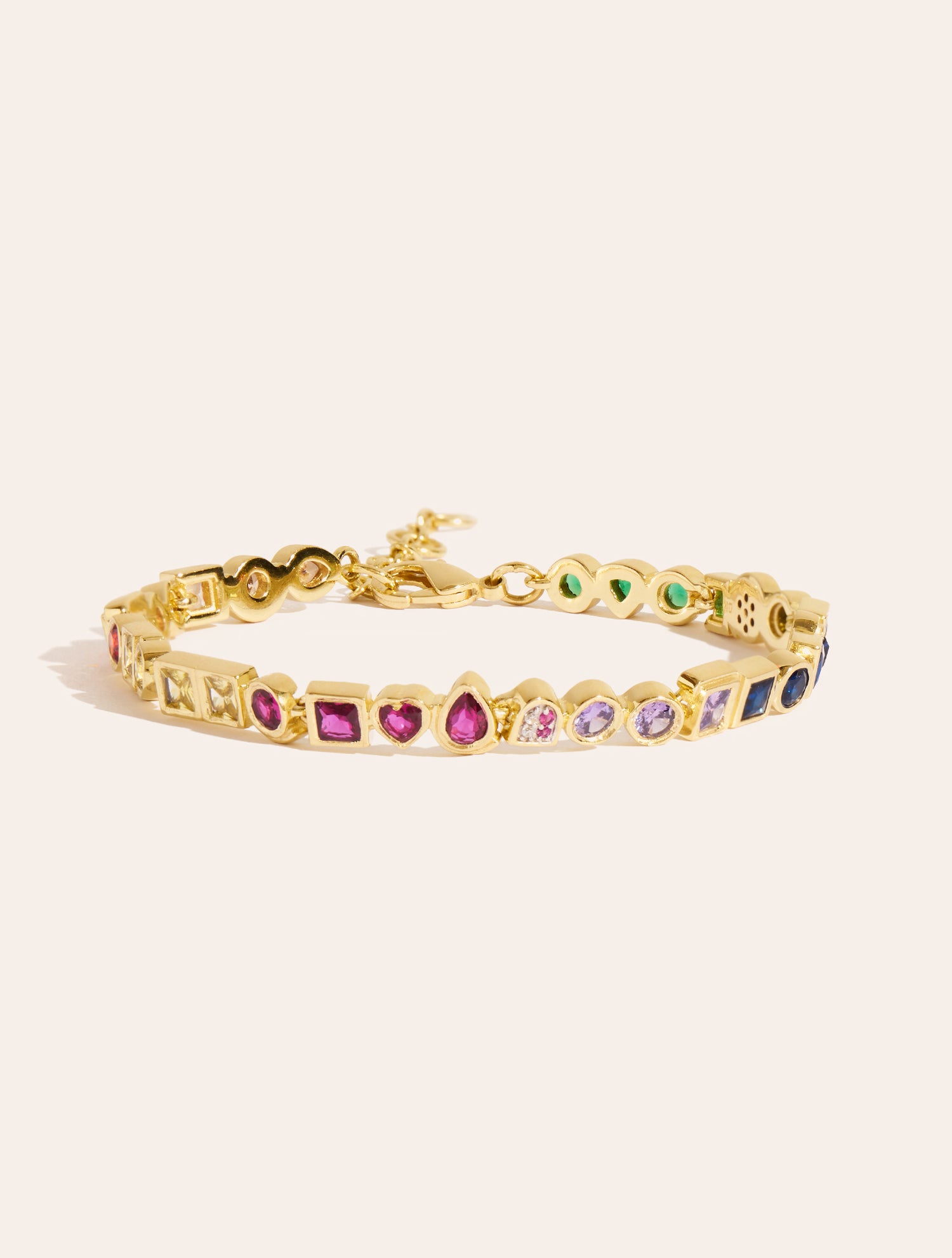 Bracelet Rivière - Zircons multicolores