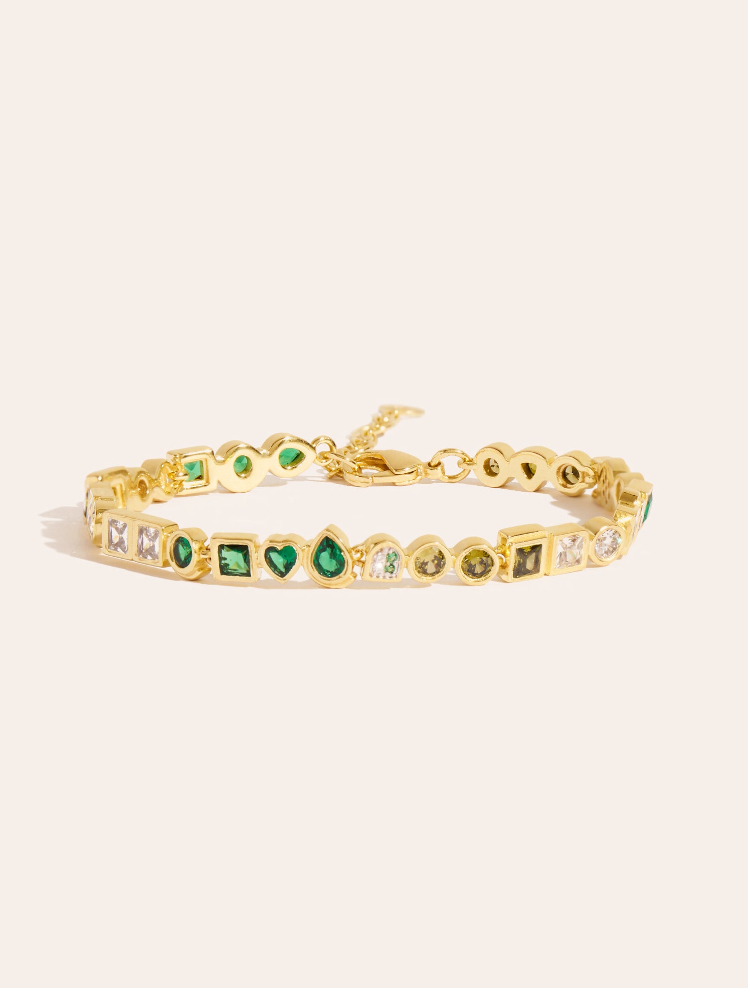 Rivière Bracelet – Green Zircons