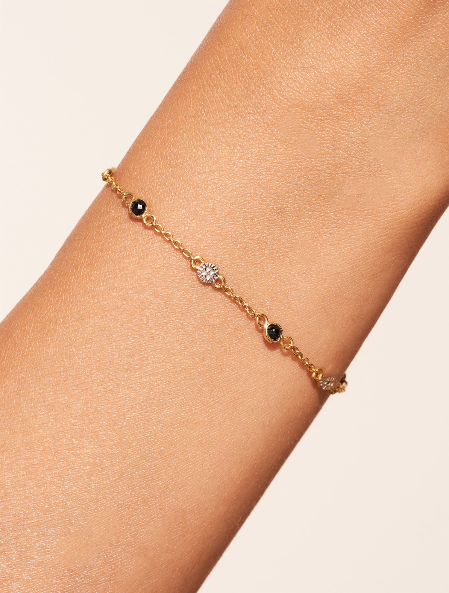 Bracelet Sitara - Zircons Noirs