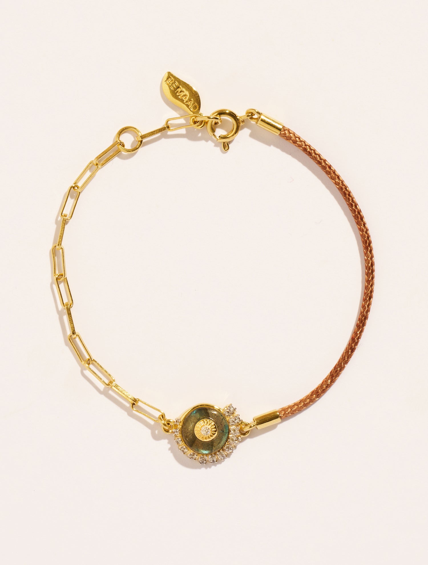 Bracelet coquillage - Beige/Labradorite