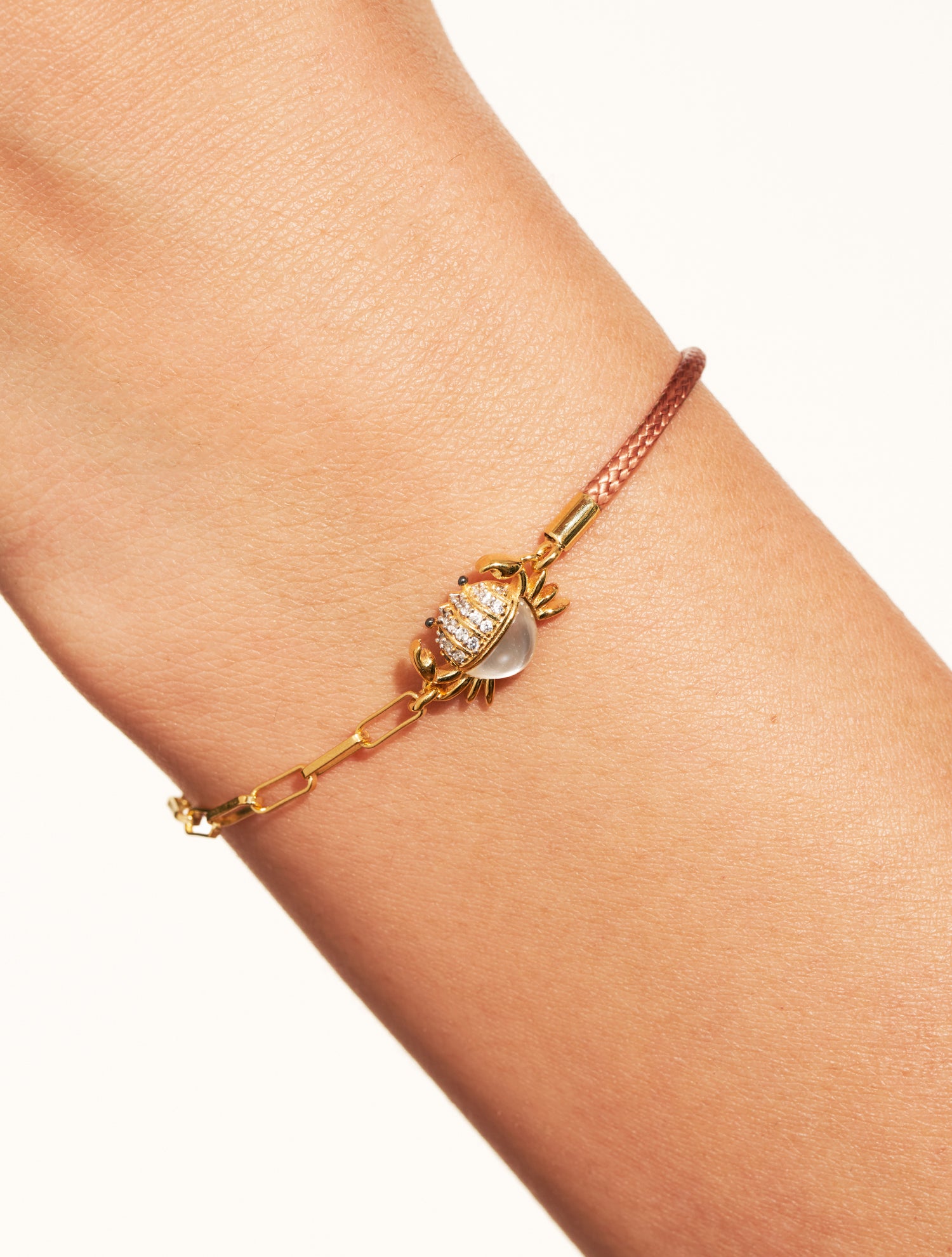 Bracelet Crabe - Beige/Nacre