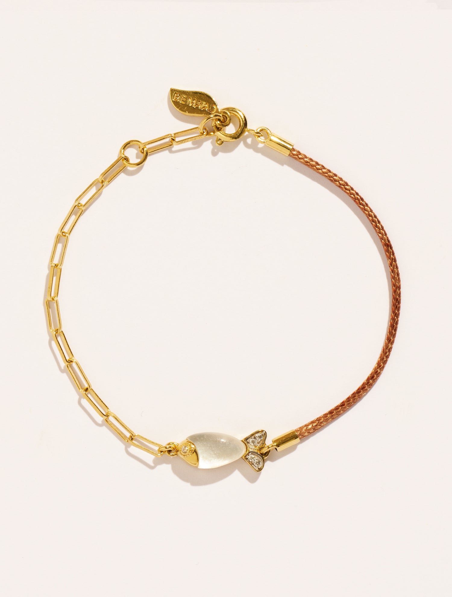 Bracelet poisson - Beige/Nacre
