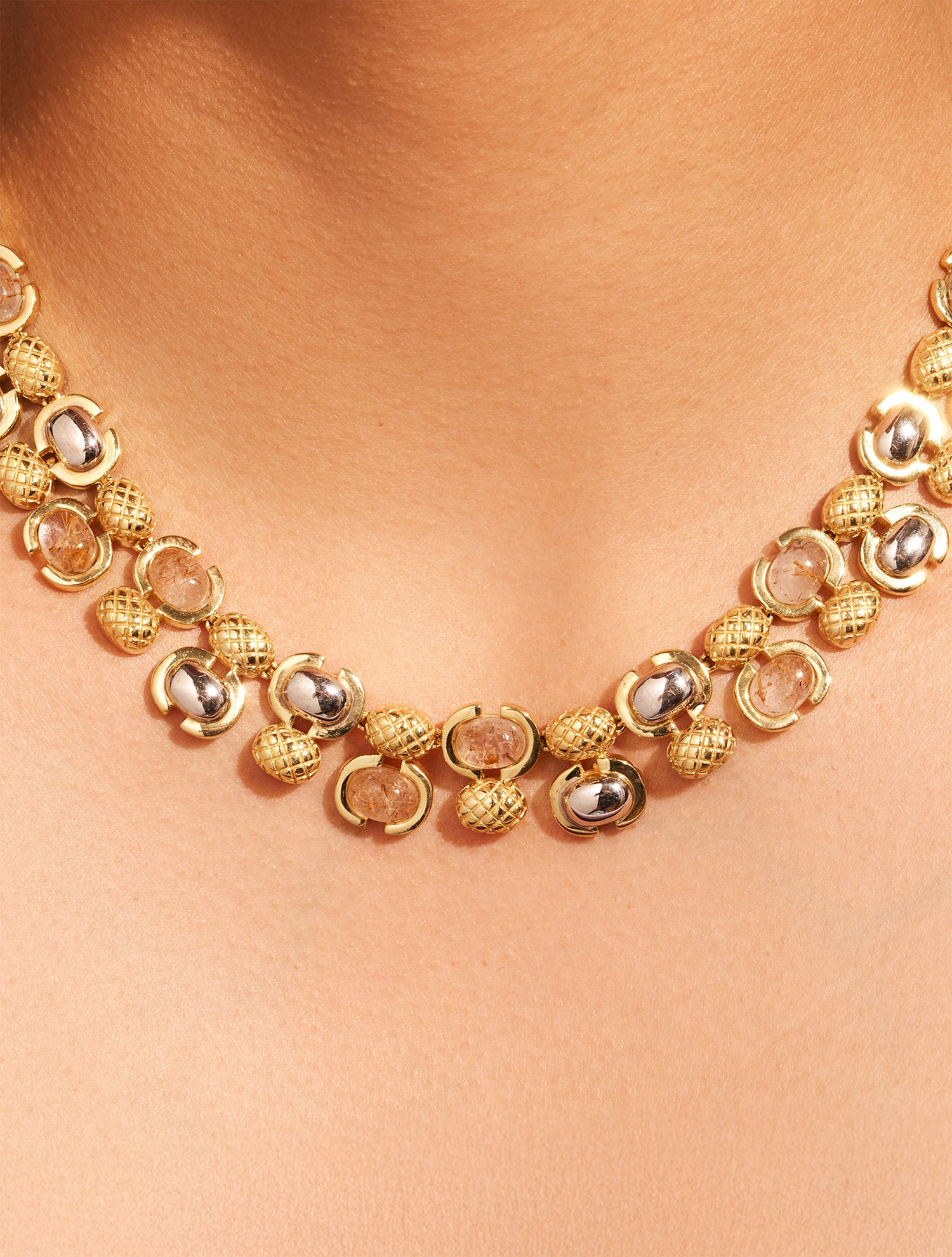 Amara Necklace - Golden Rutile Quartz