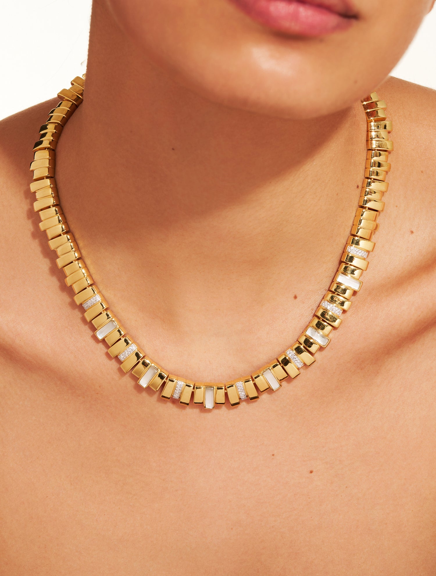 Collier Empreinte - Nacre