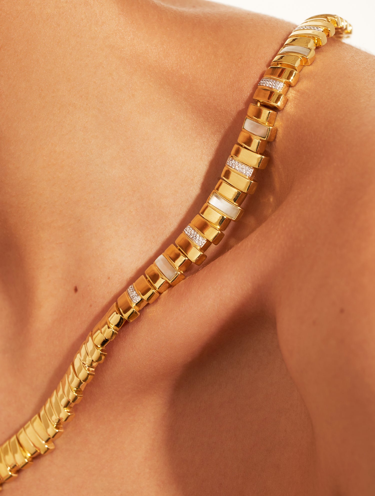 Collier Empreinte - Nacre