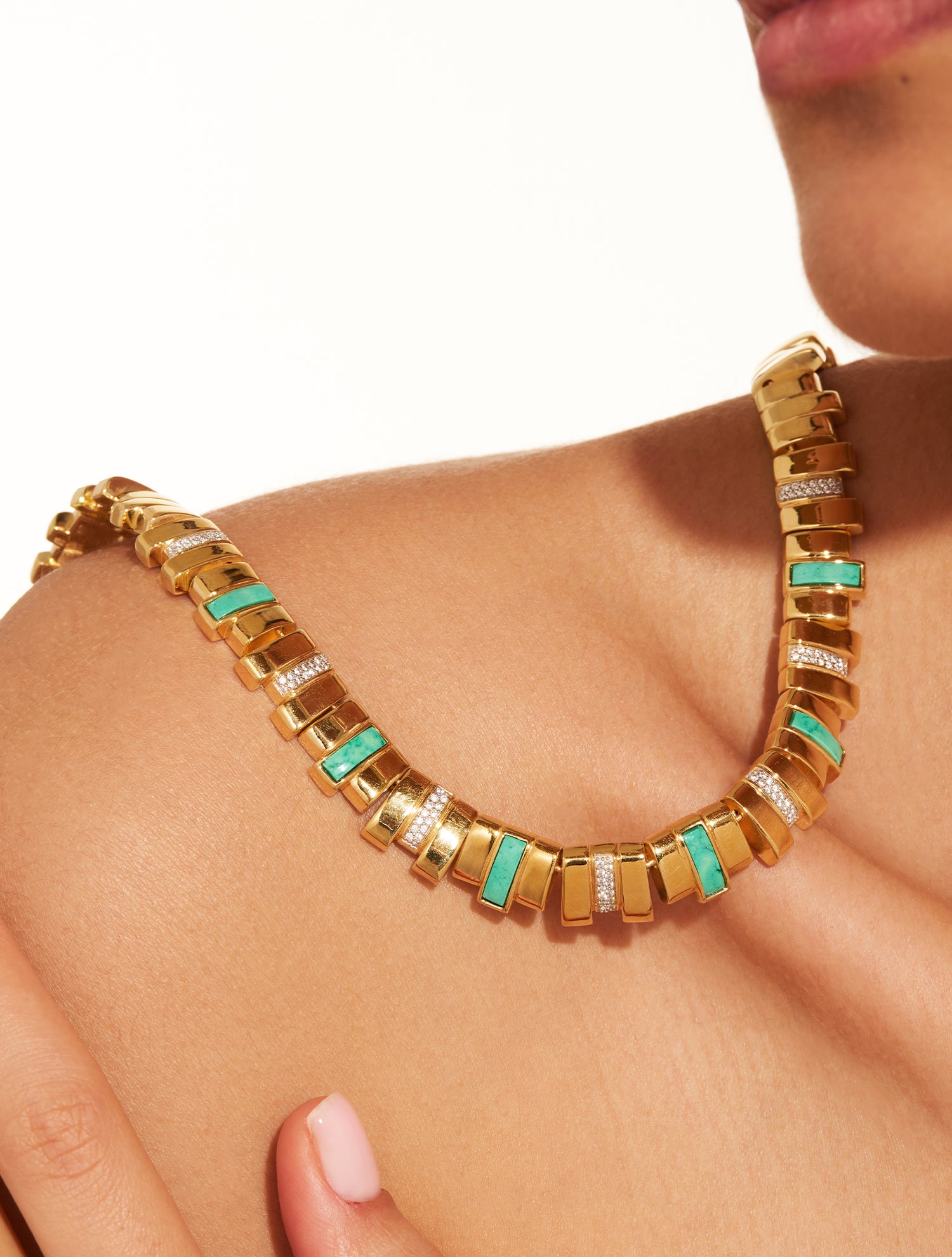 Collier Empreinte - Turquoise