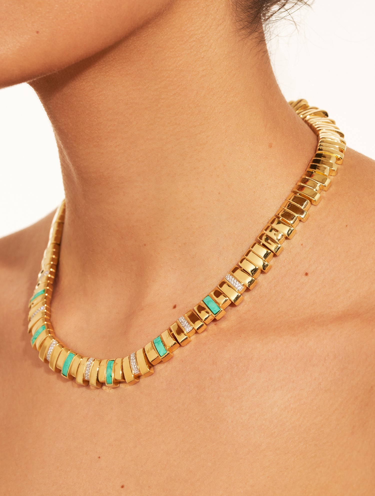 Collier Empreinte - Turquoise