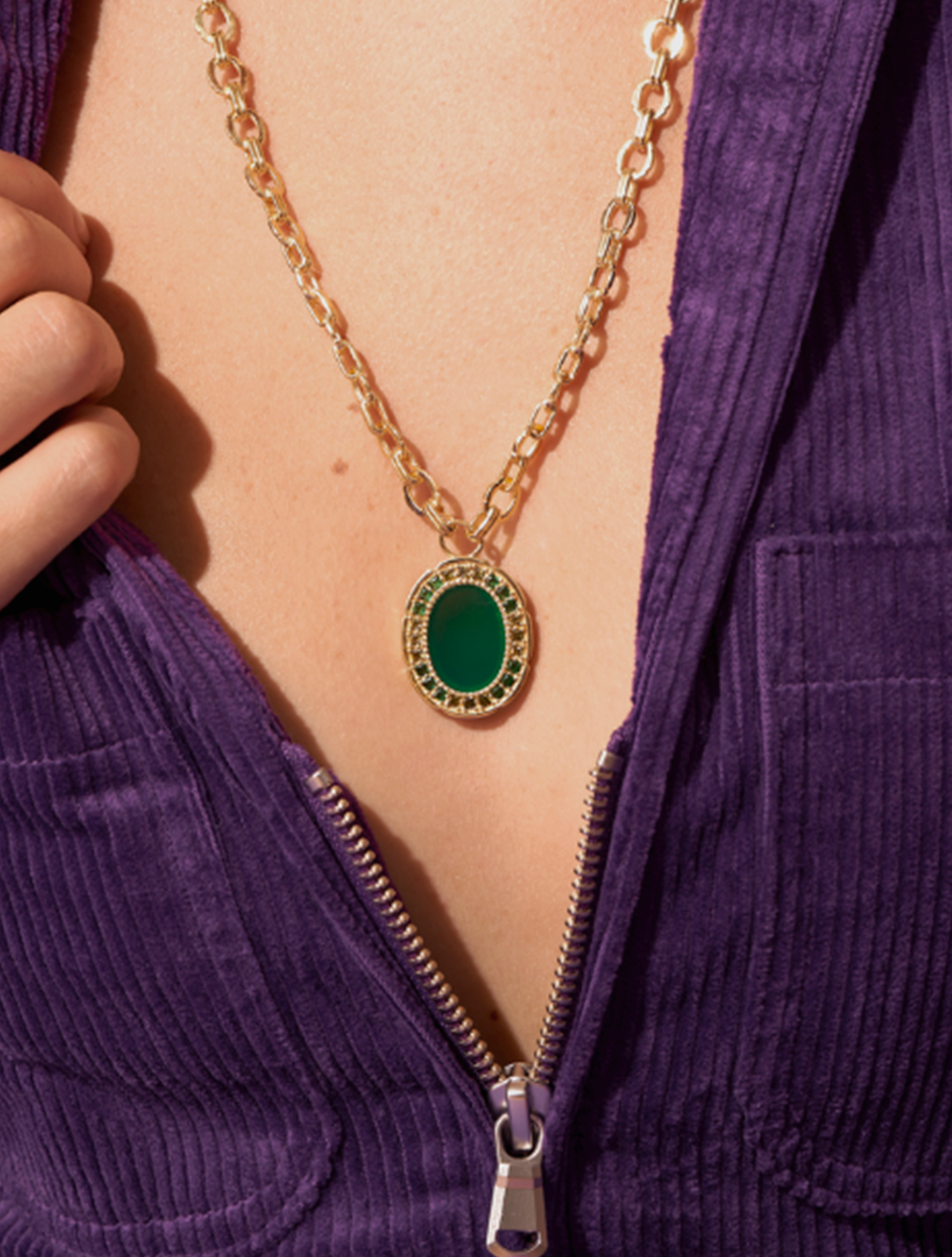 Collier Hera - Onyx Vert