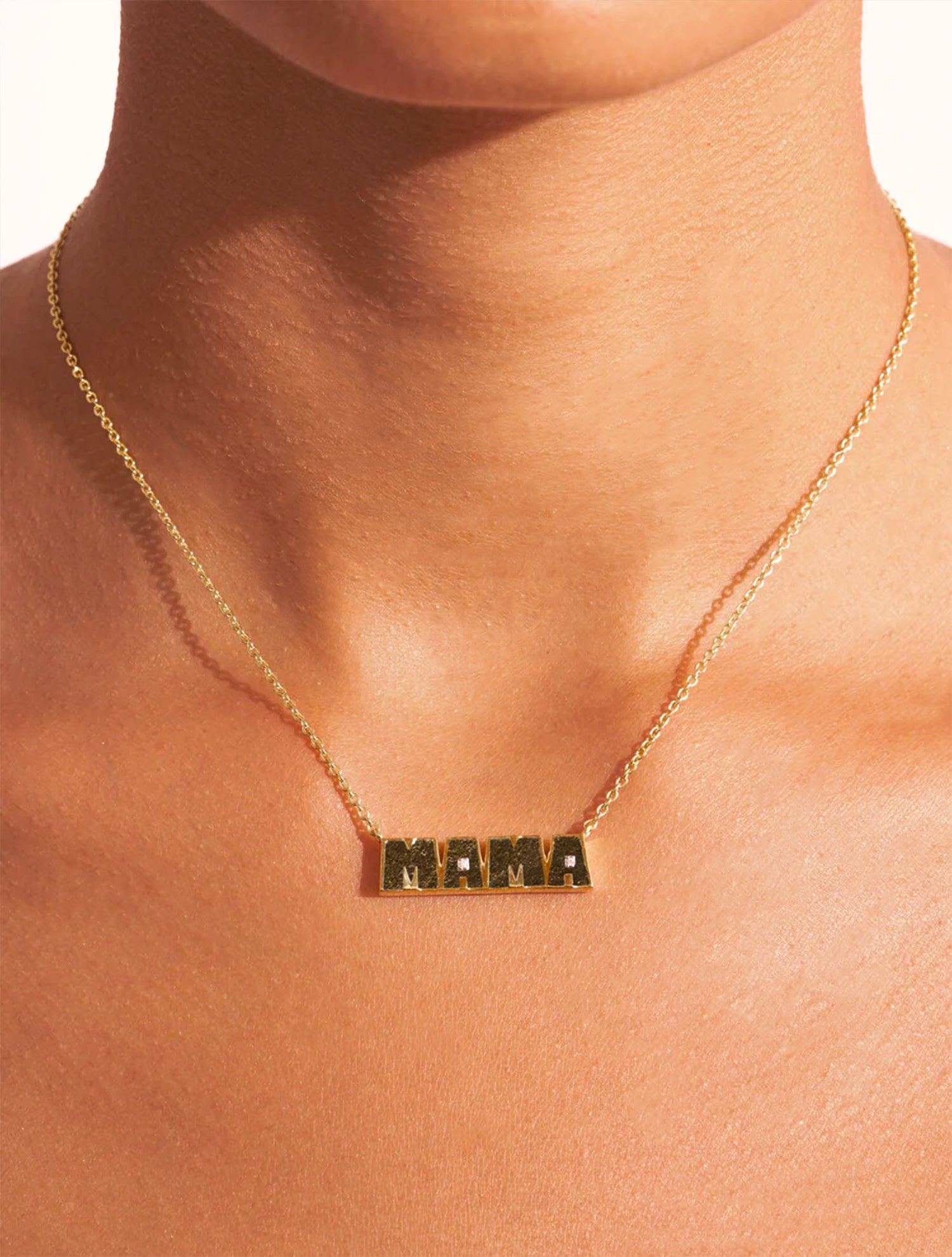 Collier Mama - Obsidienne Dorée