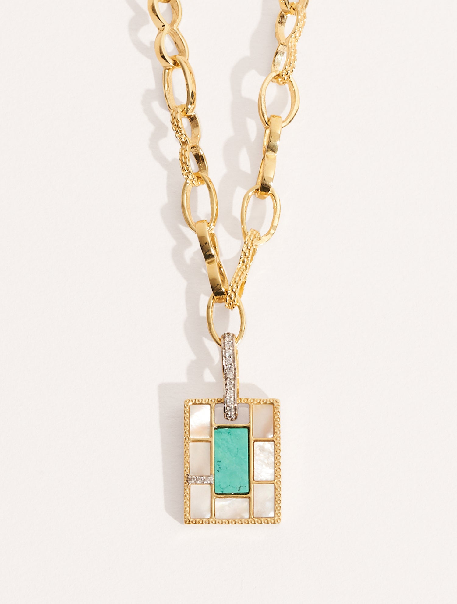 Collier Mara - Nacre / Turquoise