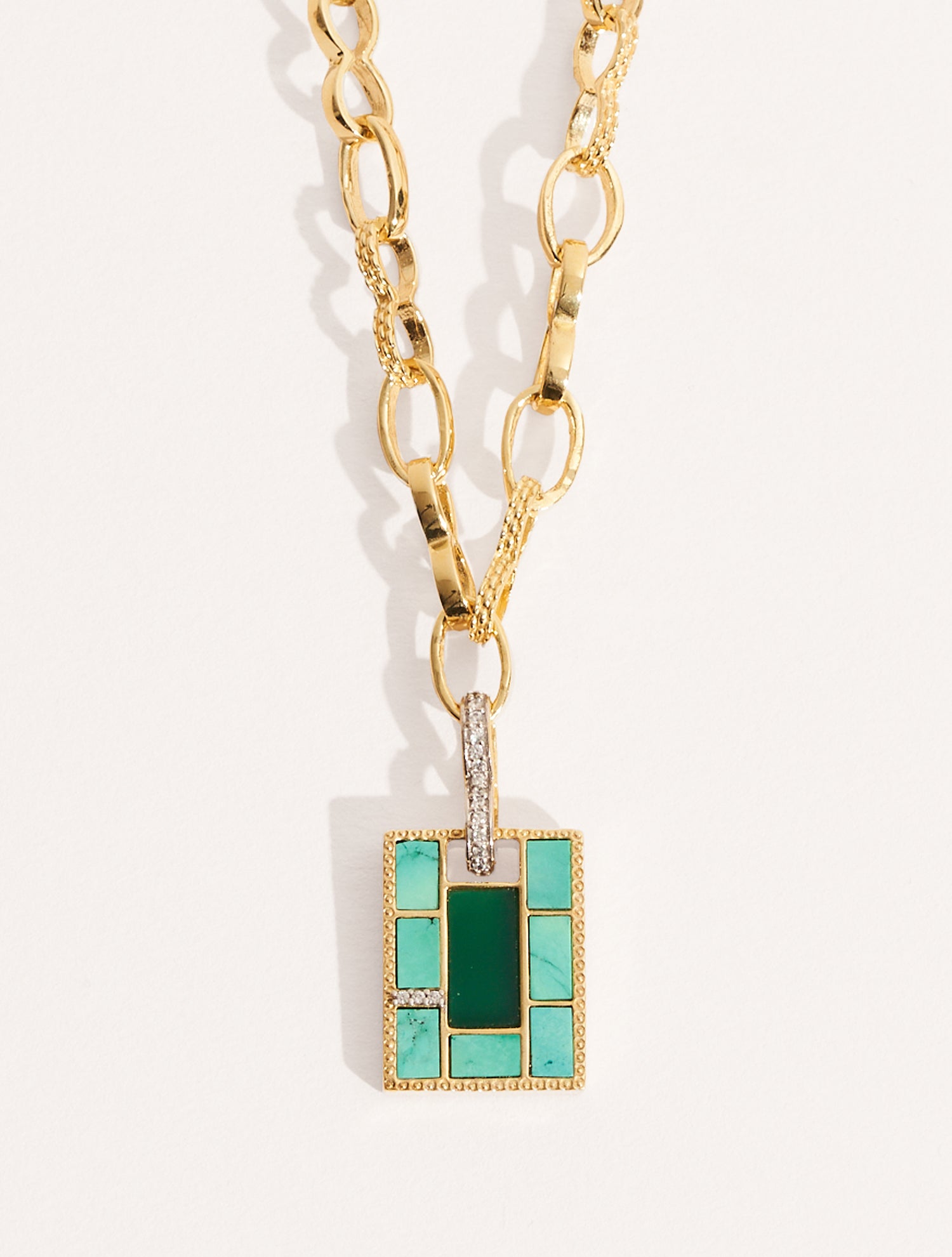 Collier Mara - Onyx Vert / Turquoise