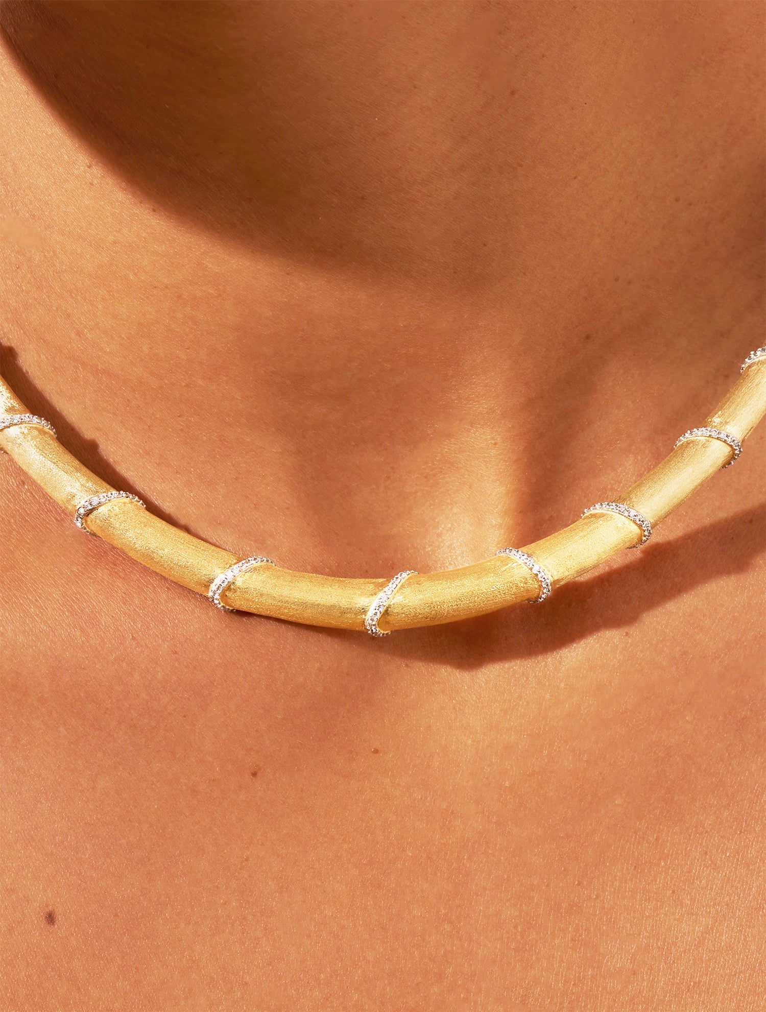 Collier Minuit - Zircons blancs