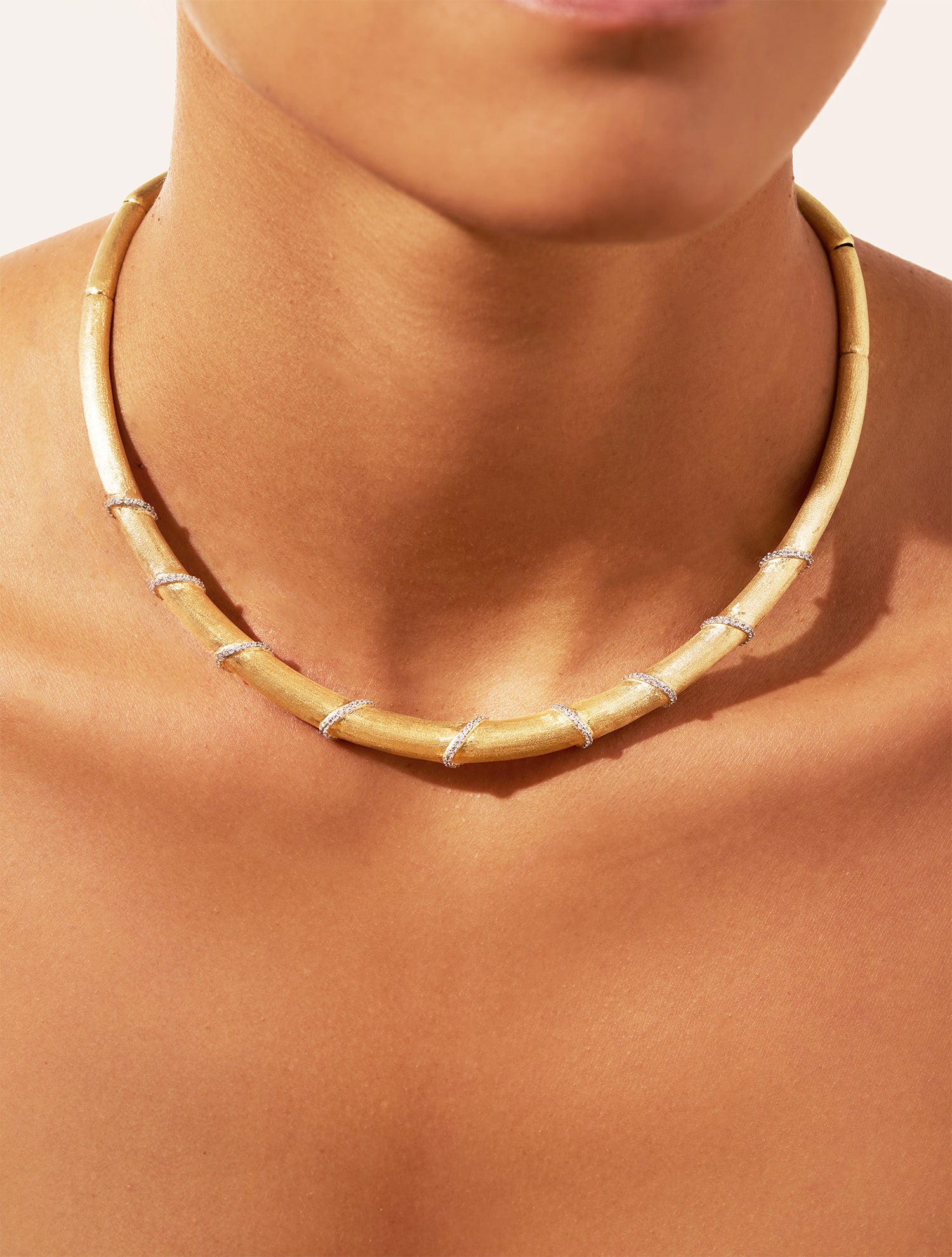 Collier Minuit - Zircons blancs