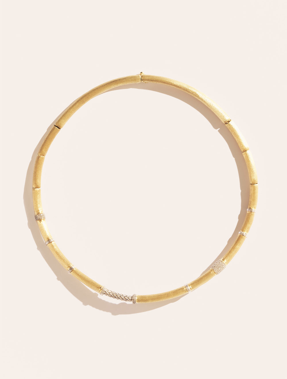 Collier Minuit - Argent & zircons blancs